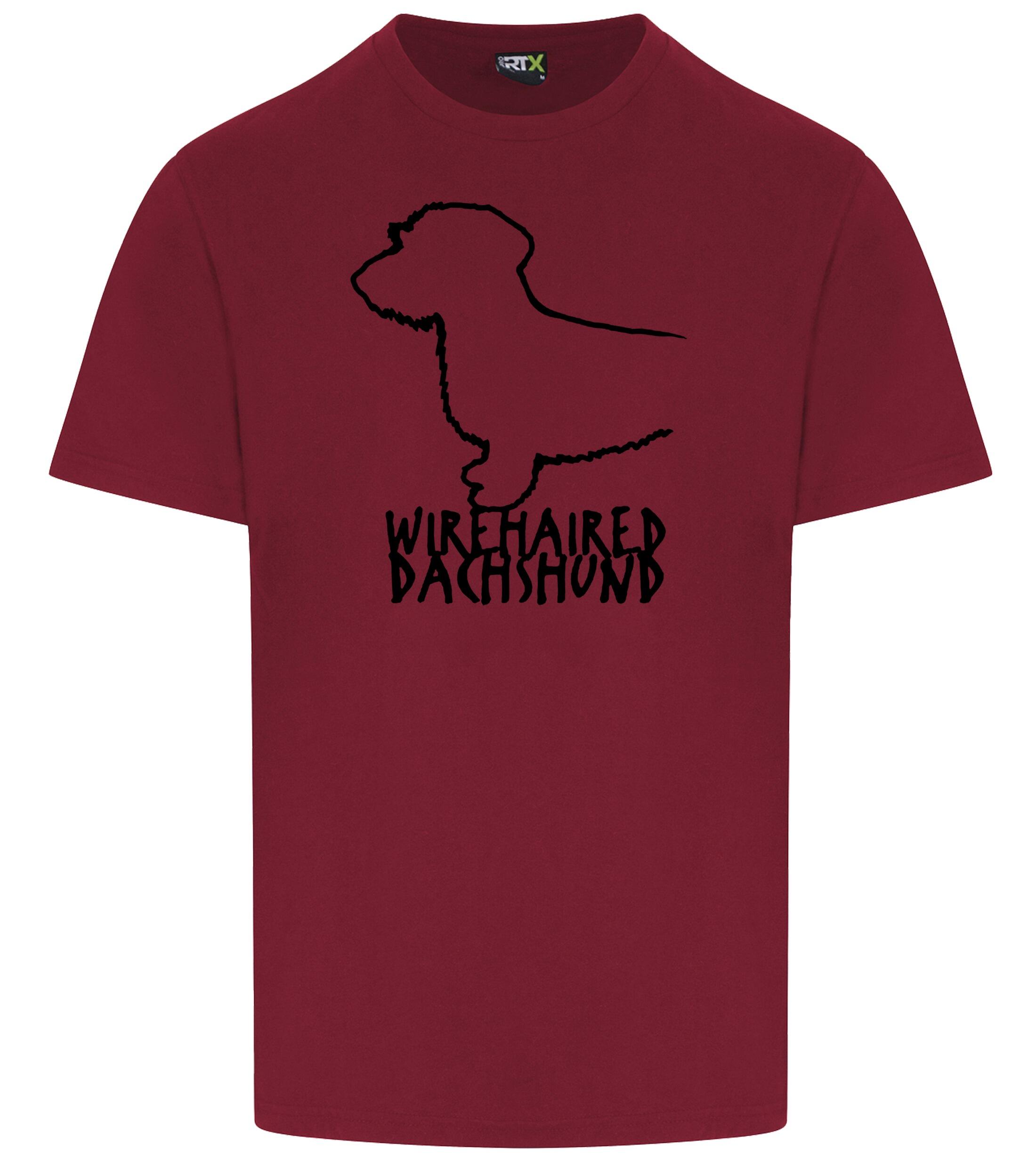 Dachshund (Wirehaired) Dog Breed Design Unisex Roundneck T-Shirt – Style for Dachshund Enthusiasts