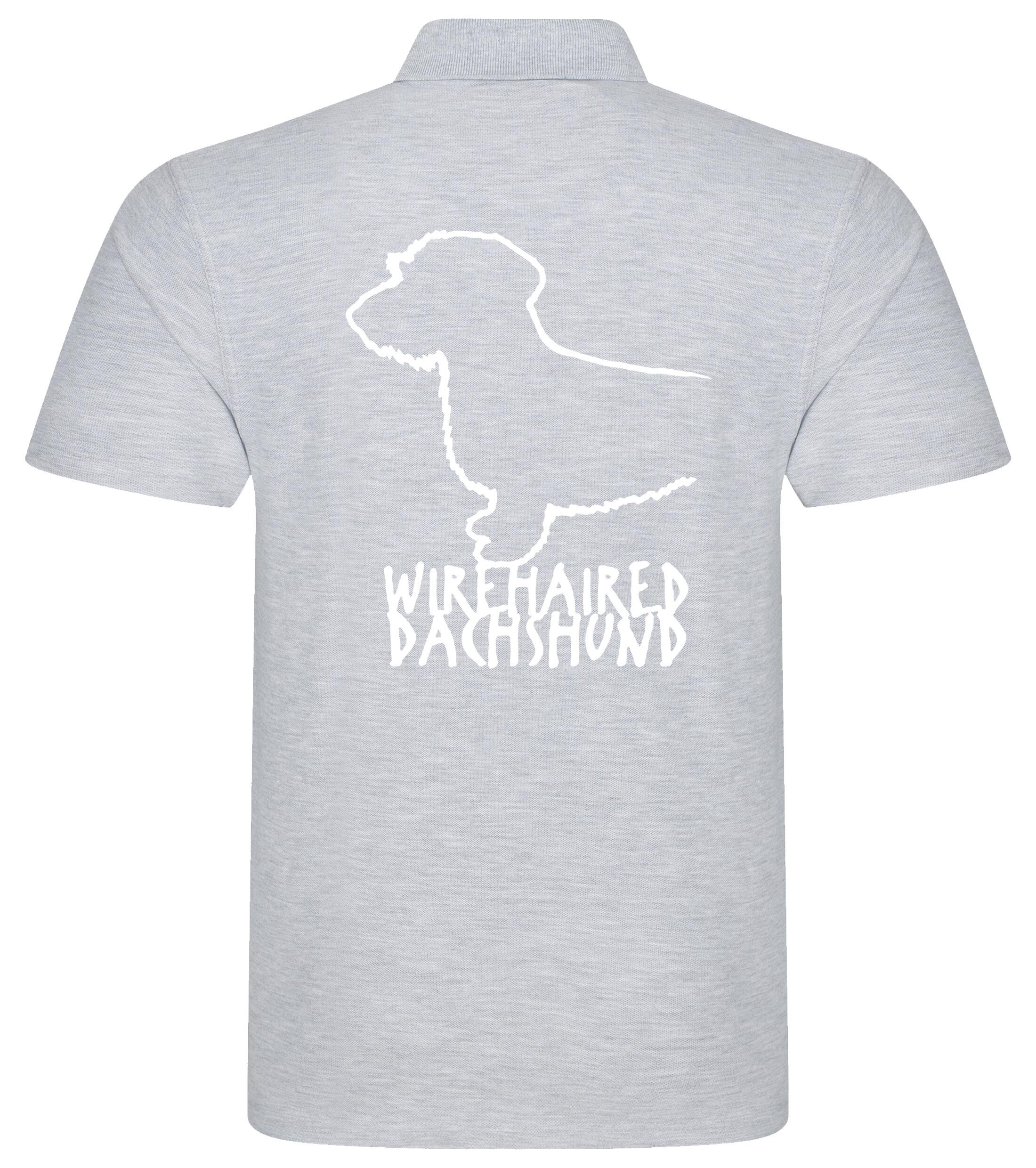 Dachshund (Wirehaired) Dog Breed Design Unisex Cotton Polo – Classic Style for Dachshund Lovers