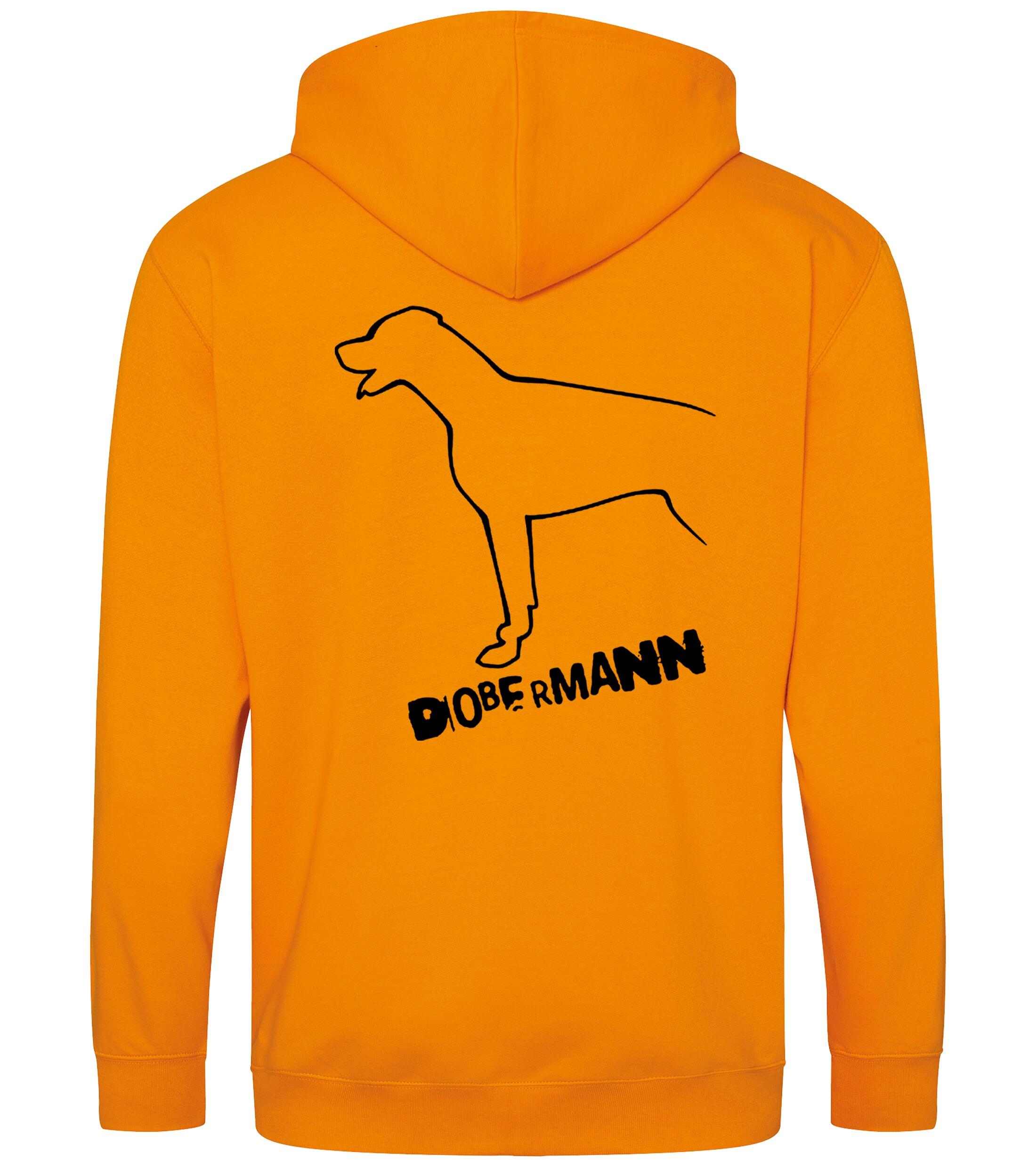 Dobermann (Outline) Zipped Hoodie – Comfort, Style, and Dobermann Pride