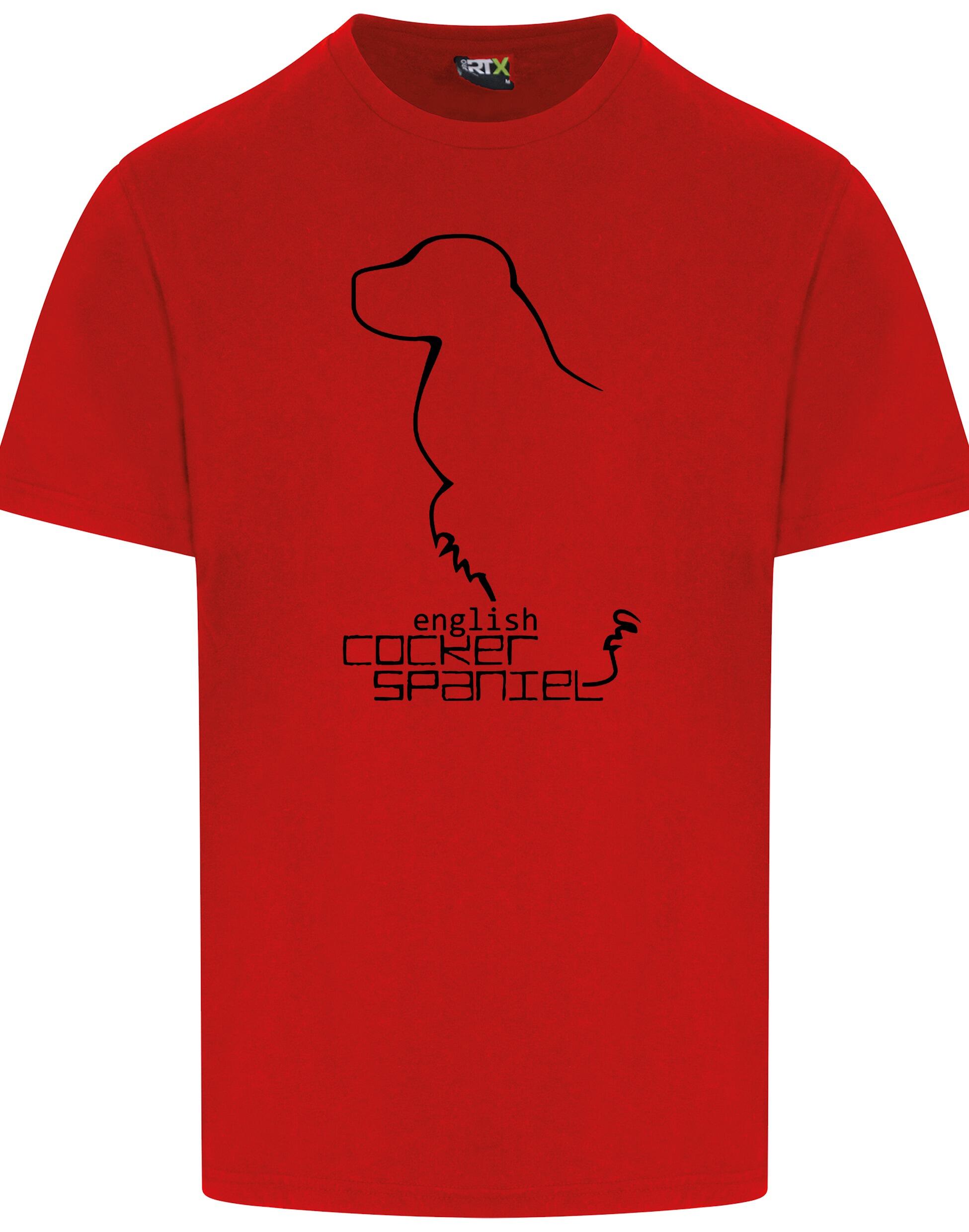 Unisex Roundneck T-shirt with English Cocker Spaniel Design – A Classic for Every Spaniel Lover