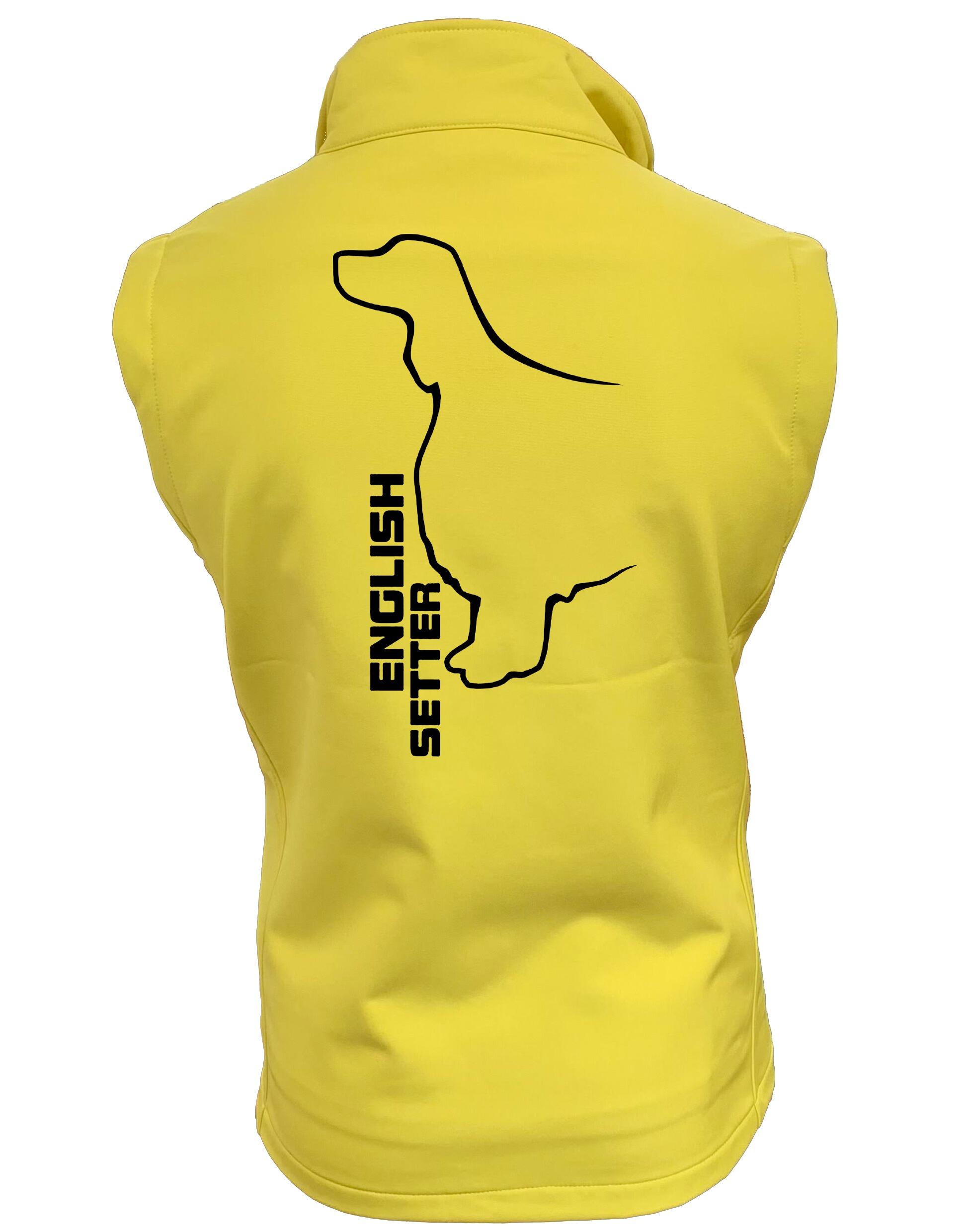 English Setter Design Unisex Softshell Gilet – Functional Style for English Setter Lovers
