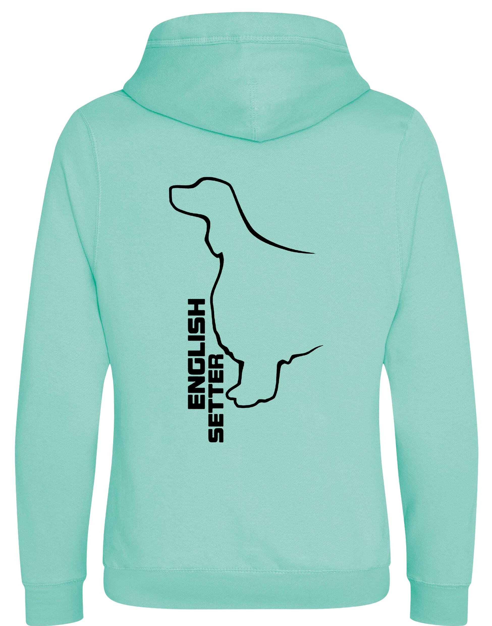 Unisex Crossneck Pullover Hoodie with English Setter Design – A Must-Have for English Setter Fans