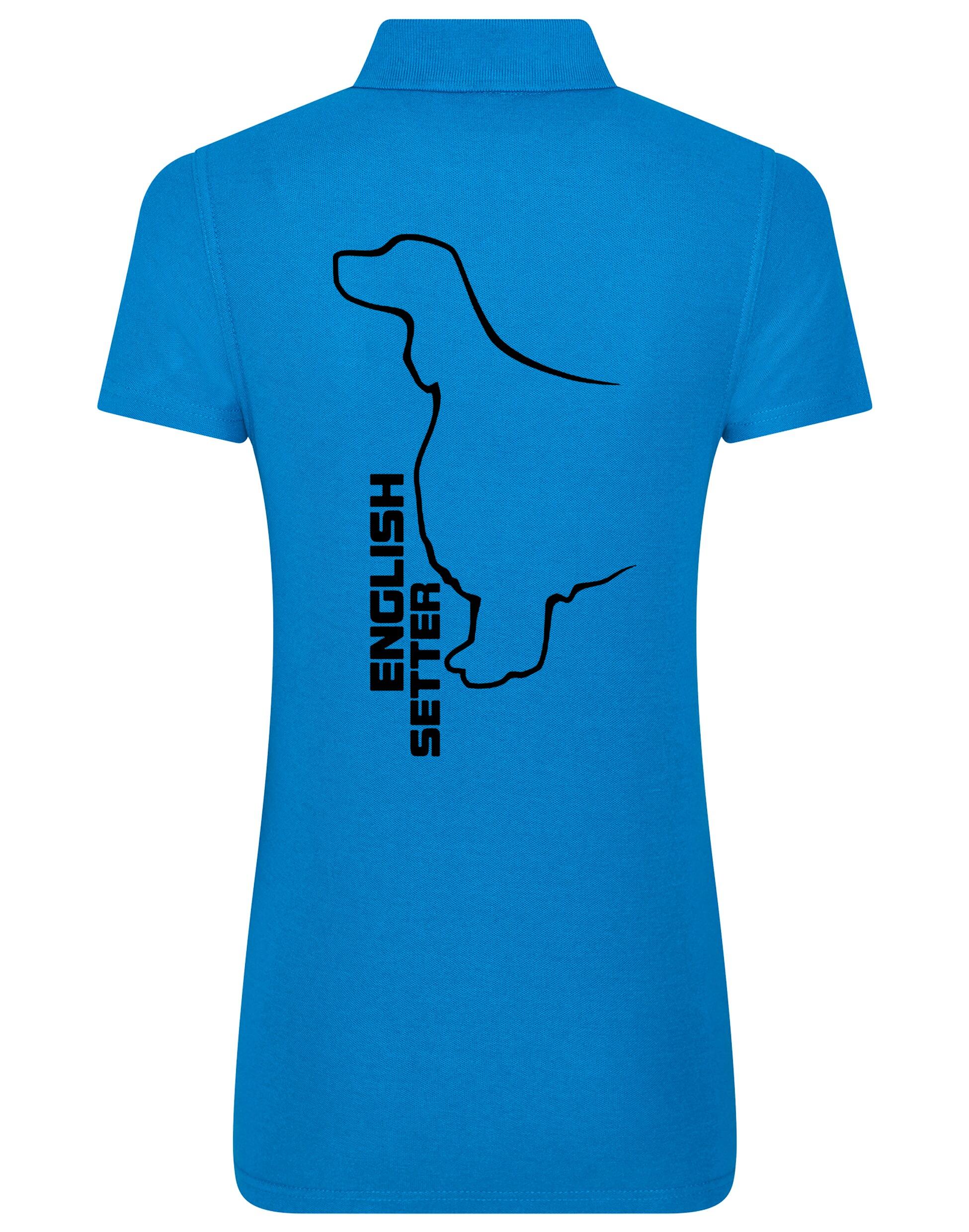 Women’s Cotton Polo with English Setter Design – A Stylish Must-Have for Setter Enthusiasts