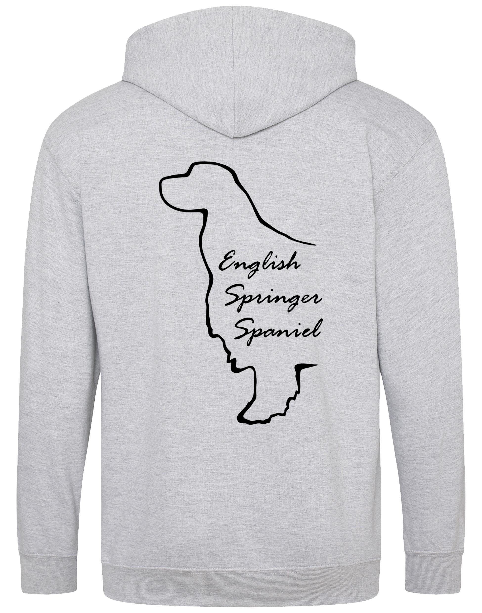 English Springer Spaniel Dog Breed Zipped Hoodie – Comfort, Style, and Springer Pride