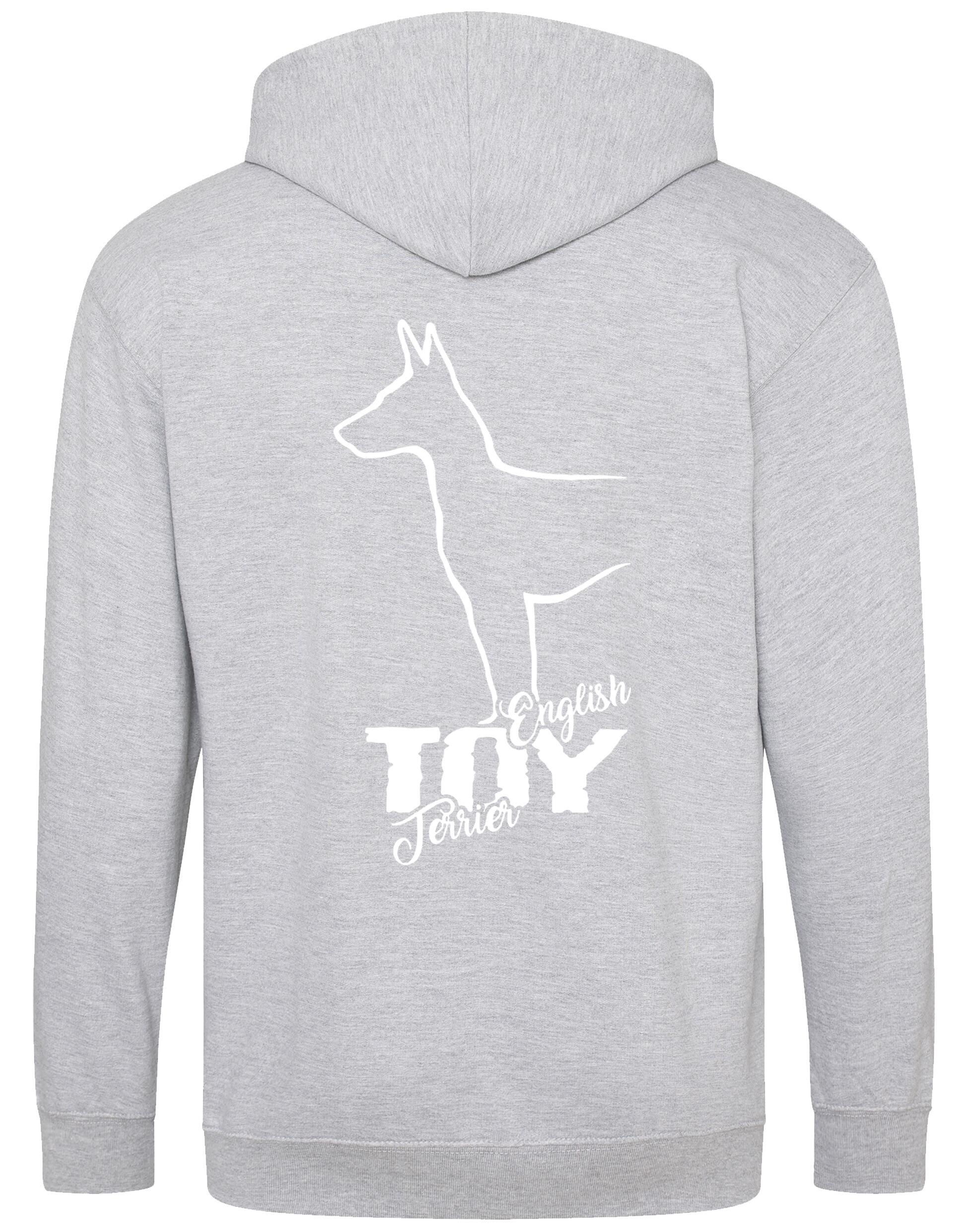 English Toy Terrier Dog Breed Zipped Hoodie – Comfort, Style, and Terrier Pride