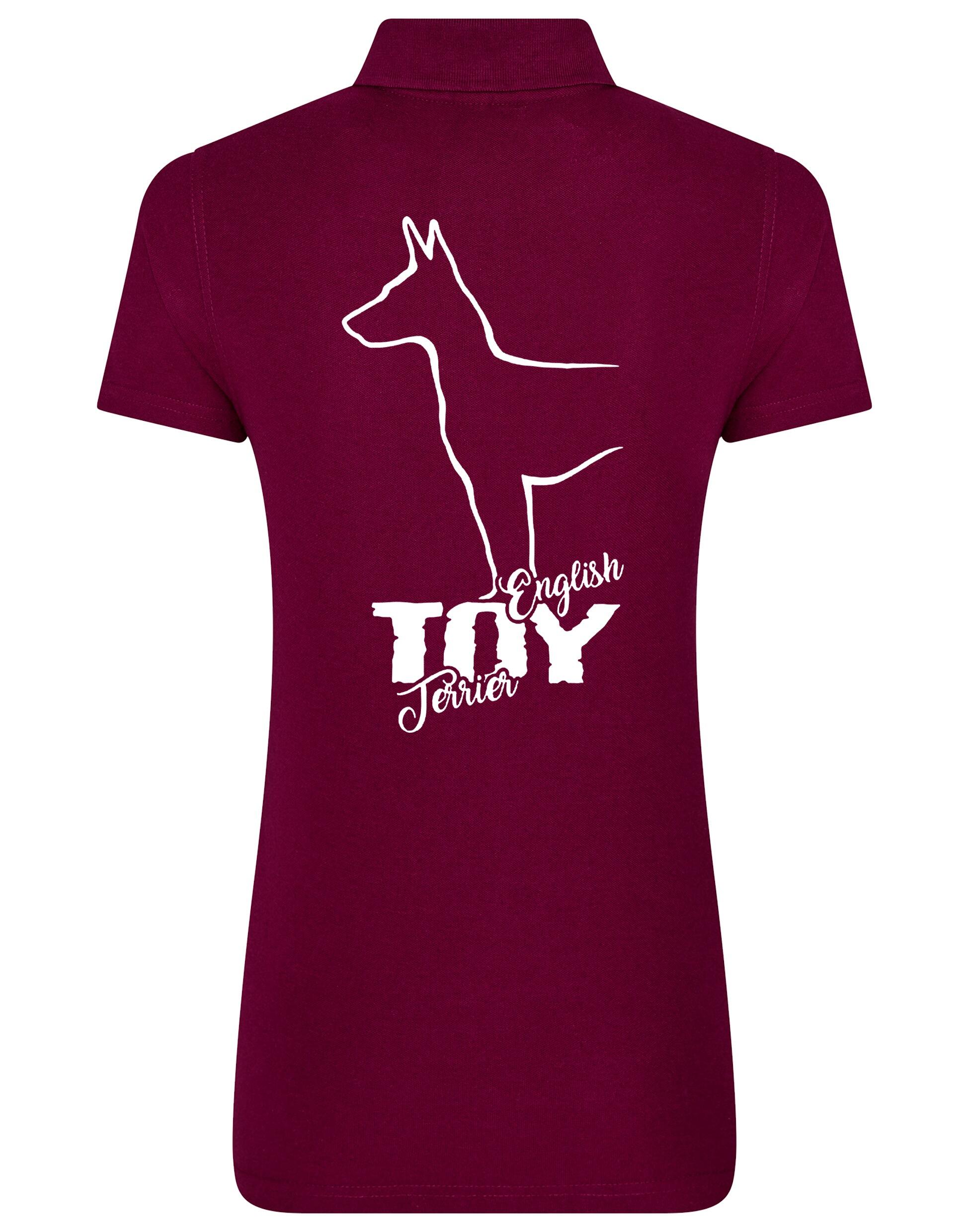 English Toy Terrier Women’s Cotton Polo – Elegance and Comfort for Terrier Enthusiasts