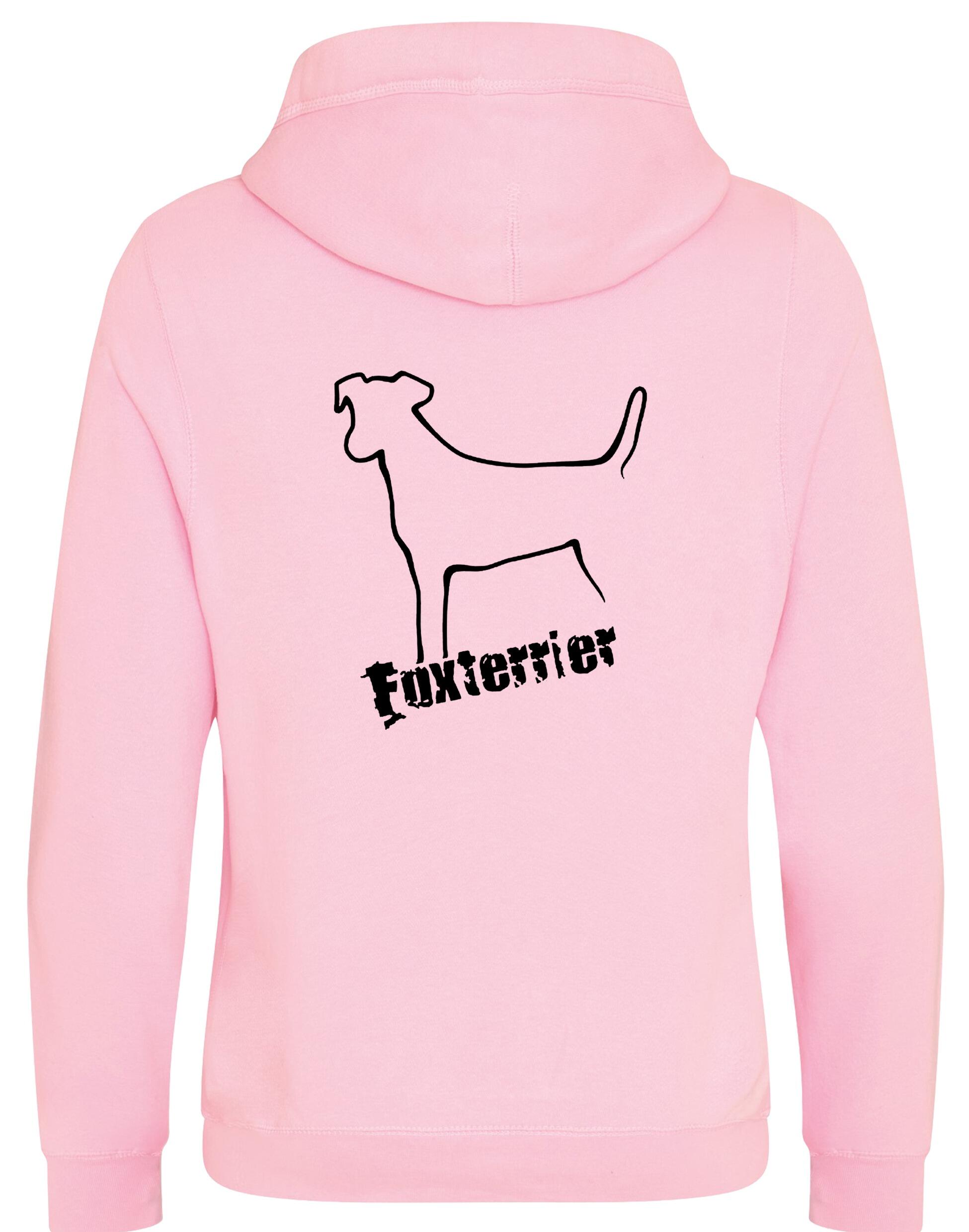 Fox Terrier Unisex Crossneck Pullover Hoodie – A Must-Have for Terrier Fans