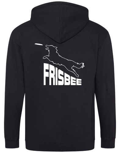 Frisbee Zipped Hoodie – High-quality hoodie featuring exclusive Frisbee-inspired artwork, a full-zip front, and practical pockets, perfect for Frisbee enthusiasts.