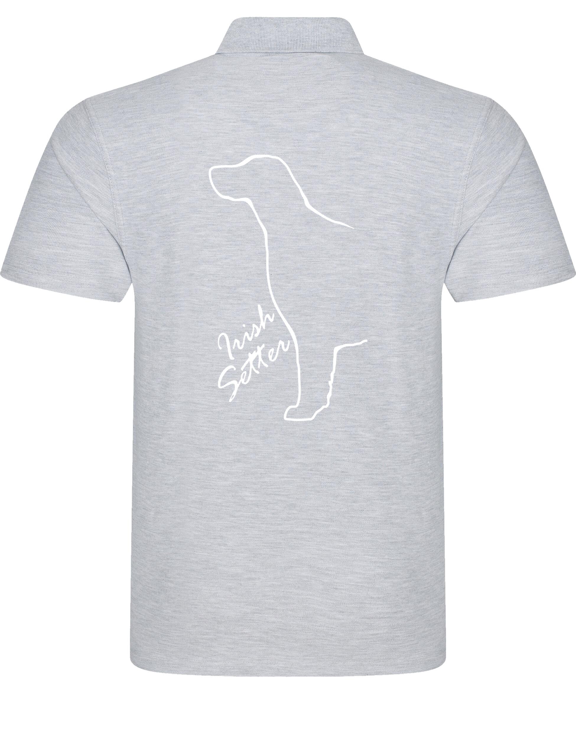 Irish Setter Unisex Cotton Polo with exclusive breed design, offering comfort and style for all-day wear.