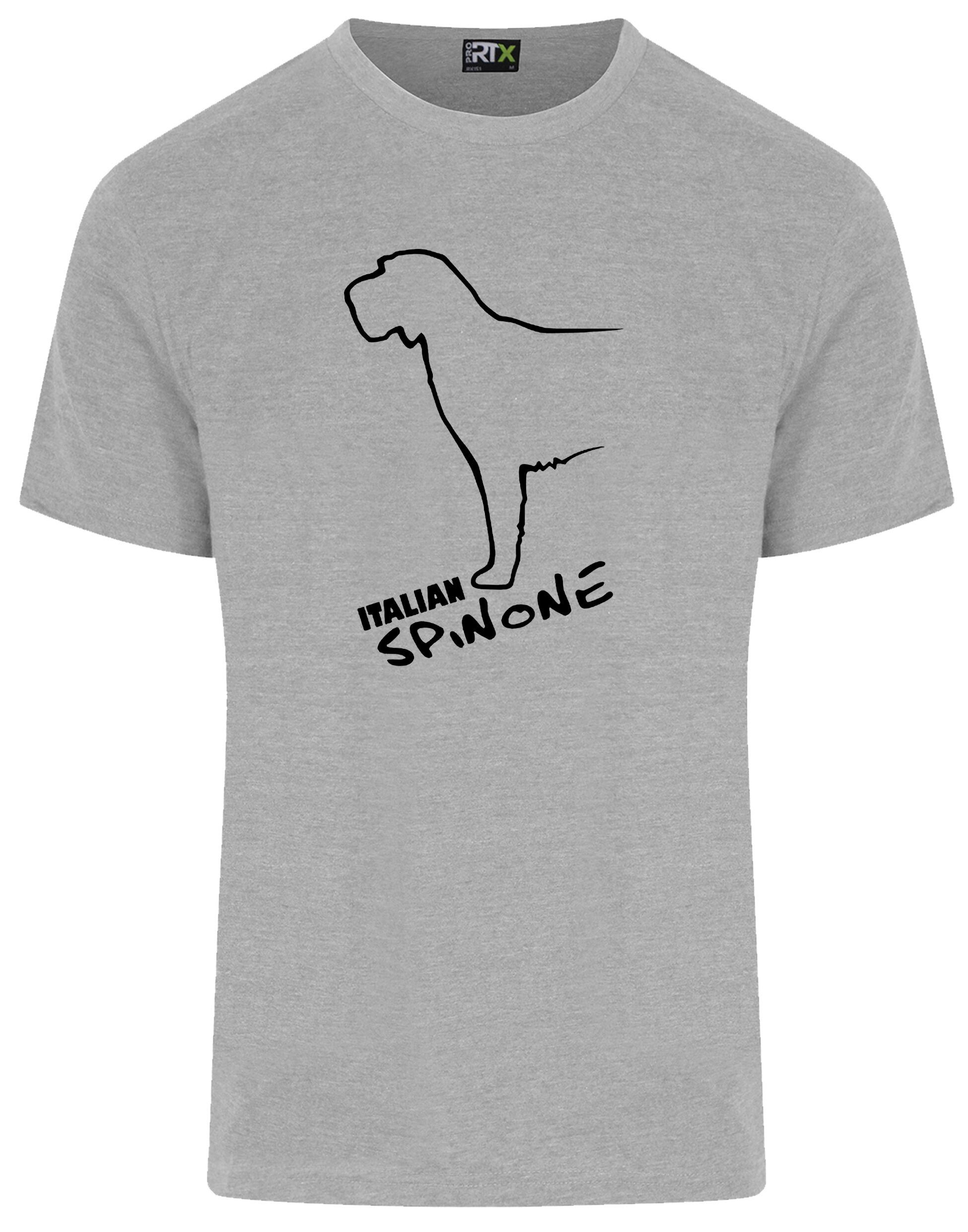 Unisex Italian Spinone Roundneck T-shirt with exclusive breed artwork, lightweight cotton fabric, and a relaxed fit for casual comfort and style.