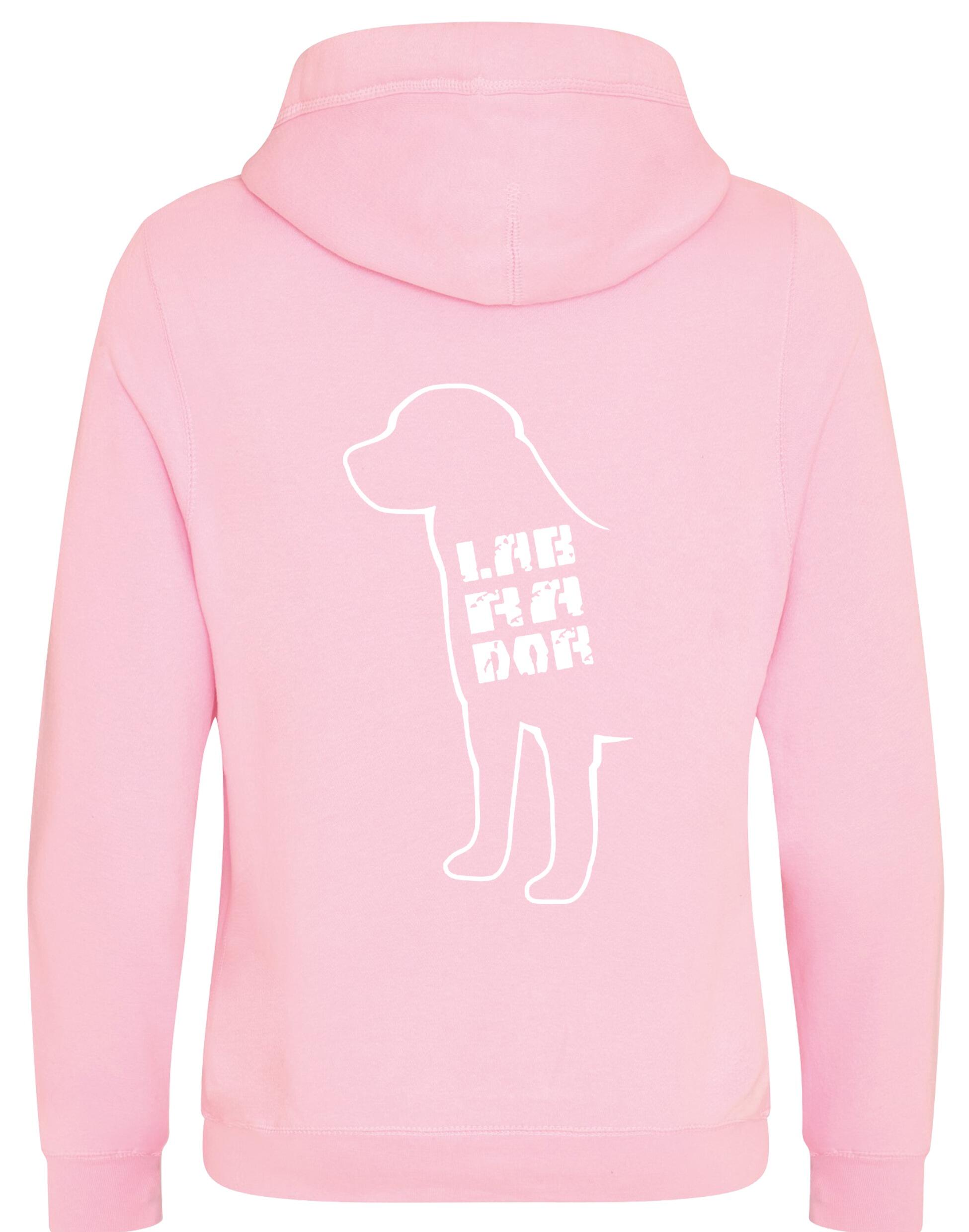 Labrador crossneck pullover hoodie featuring exclusive breed artwork, perfect for showcasing your Labrador pride with modern comfort.