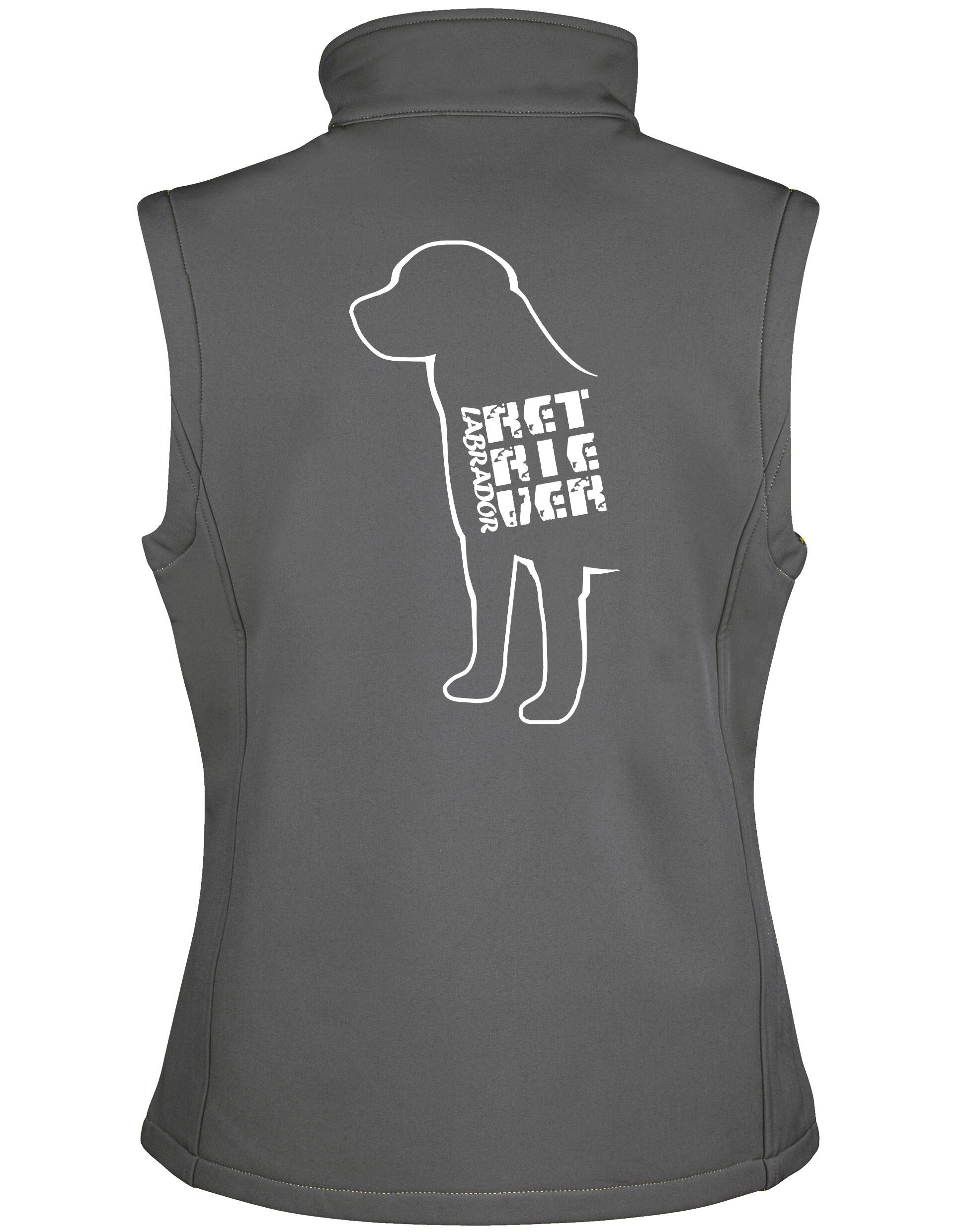 Unisex softshell jacket featuring exclusive Labrador Retriever artwork, designed for all-weather comfort and outdoor adventures.