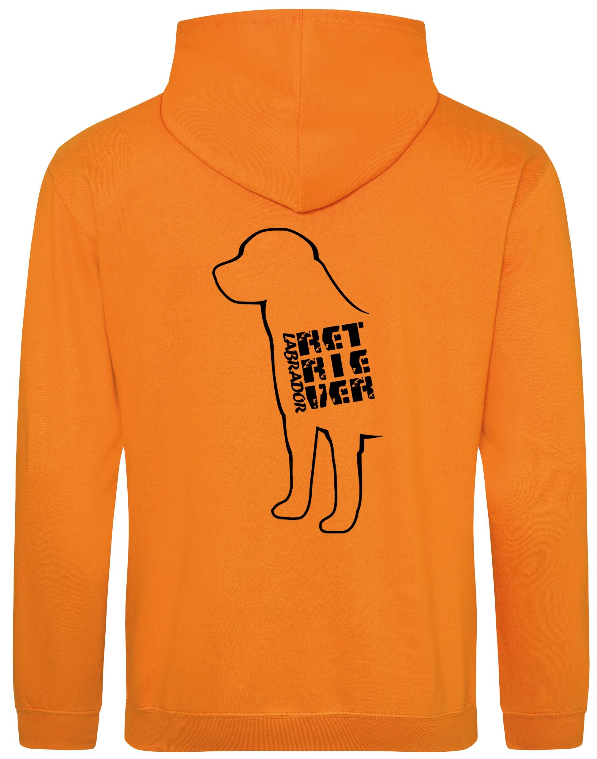 Pullover hoodie with exclusive Labrador Retriever artwork, featuring a brushed fleece interior, kangaroo pocket, and personalization options for ultimate comfort and style.