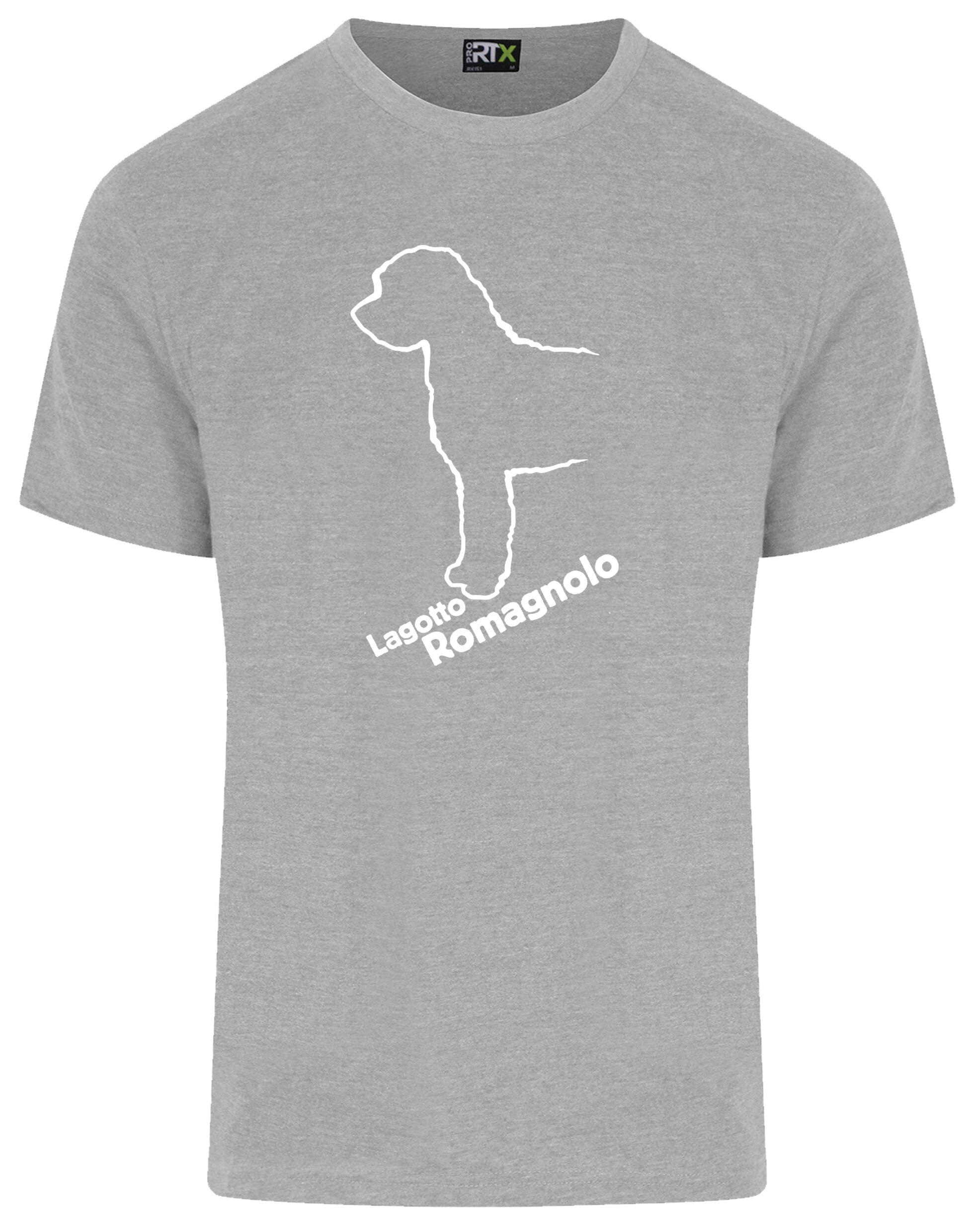 Lagotto Romagnolo Unisex Roundneck T-shirt featuring exclusive breed artwork, soft cotton fabric, and a relaxed fit.