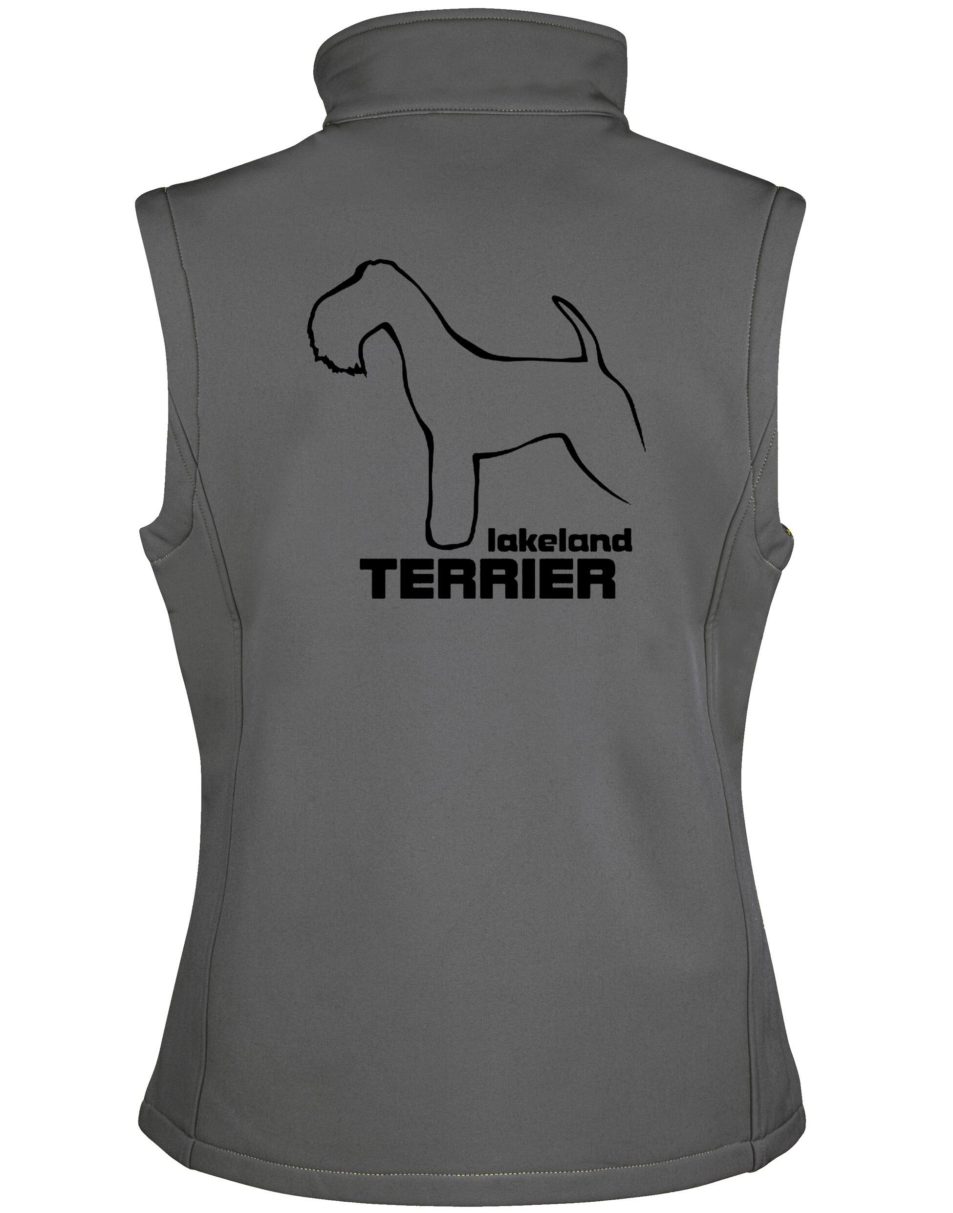 Unisex Softshell Jacket with Lakeland Terrier design featuring a water-resistant, fleece-lined jacket for outdoor activities.