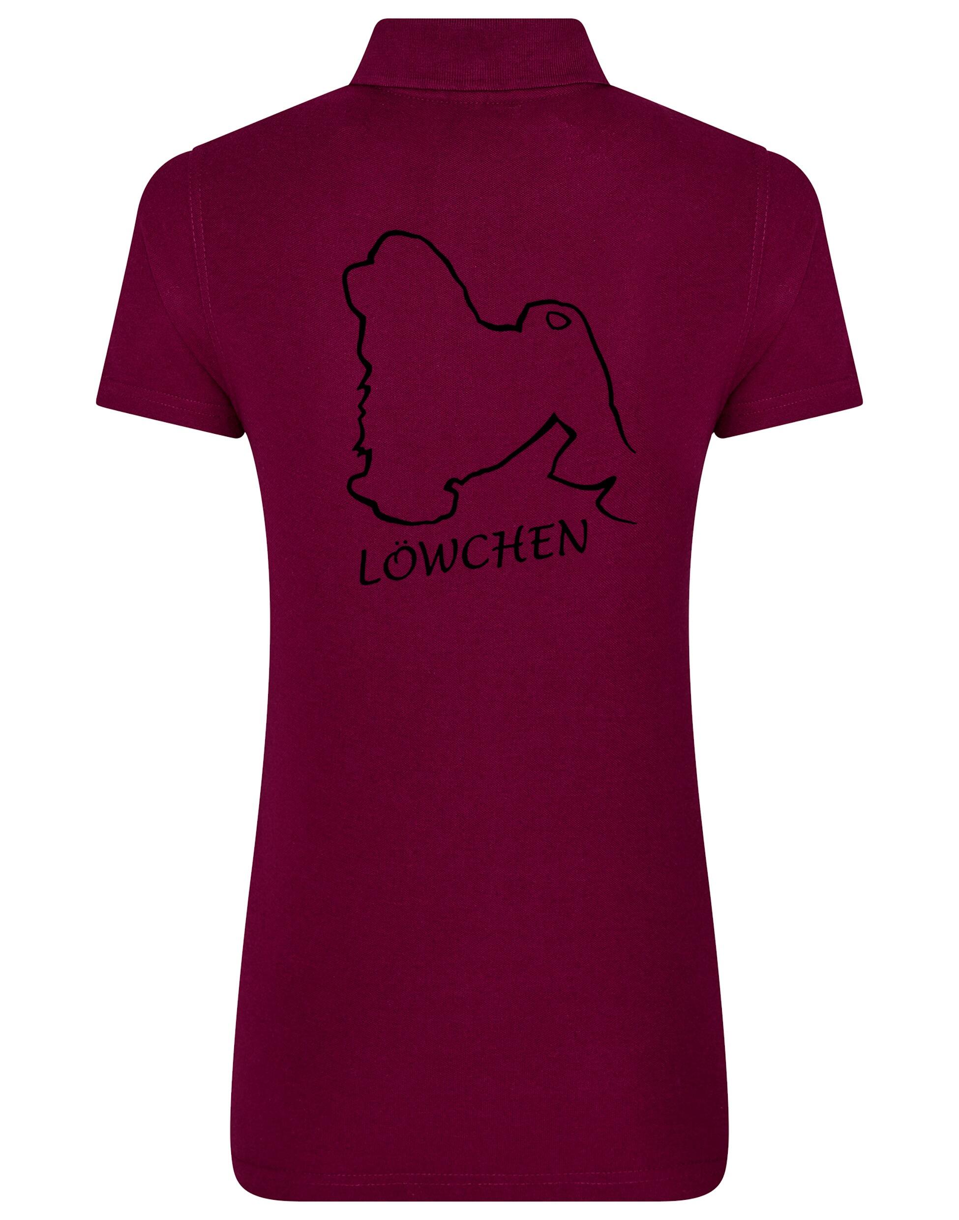 Lowchen Women's Cotton Polo with exclusive breed design and feminine fit.