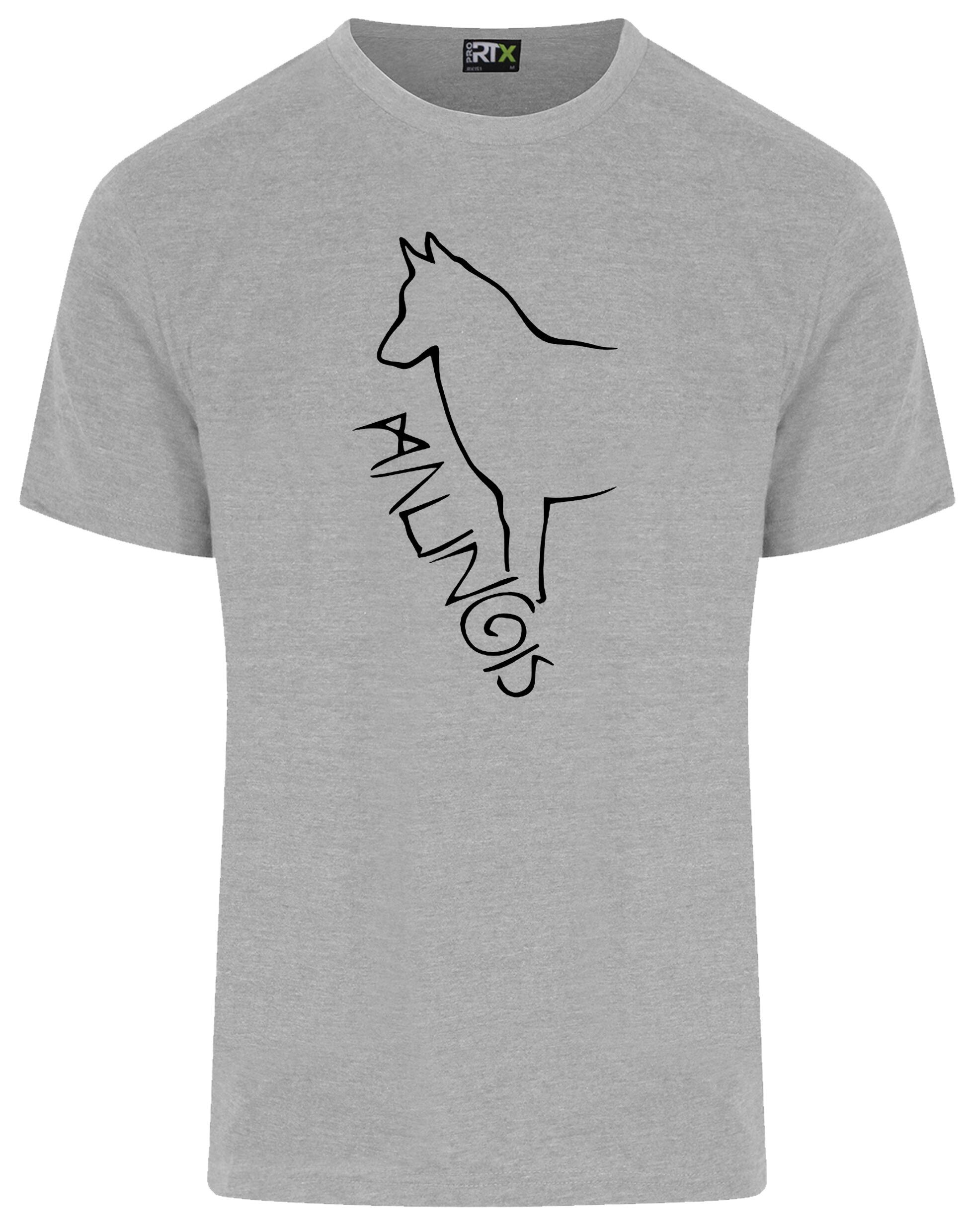 Unisex Roundneck T-shirt featuring an exclusive Malinois breed graphic, designed for comfort and style.