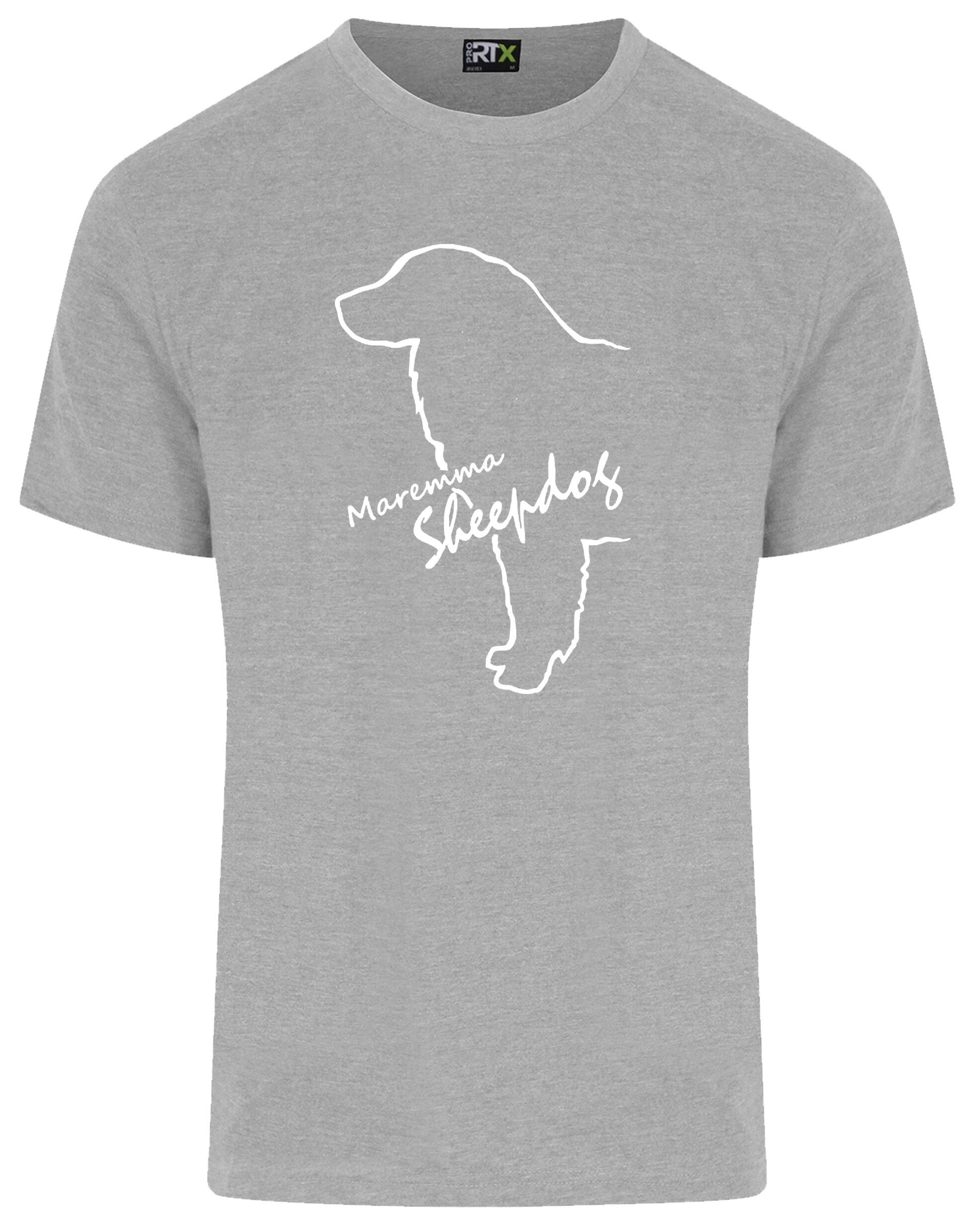 Maremma Sheepdog Unisex Roundneck T-shirt with exclusive breed design, soft cotton fabric, and a relaxed fit.