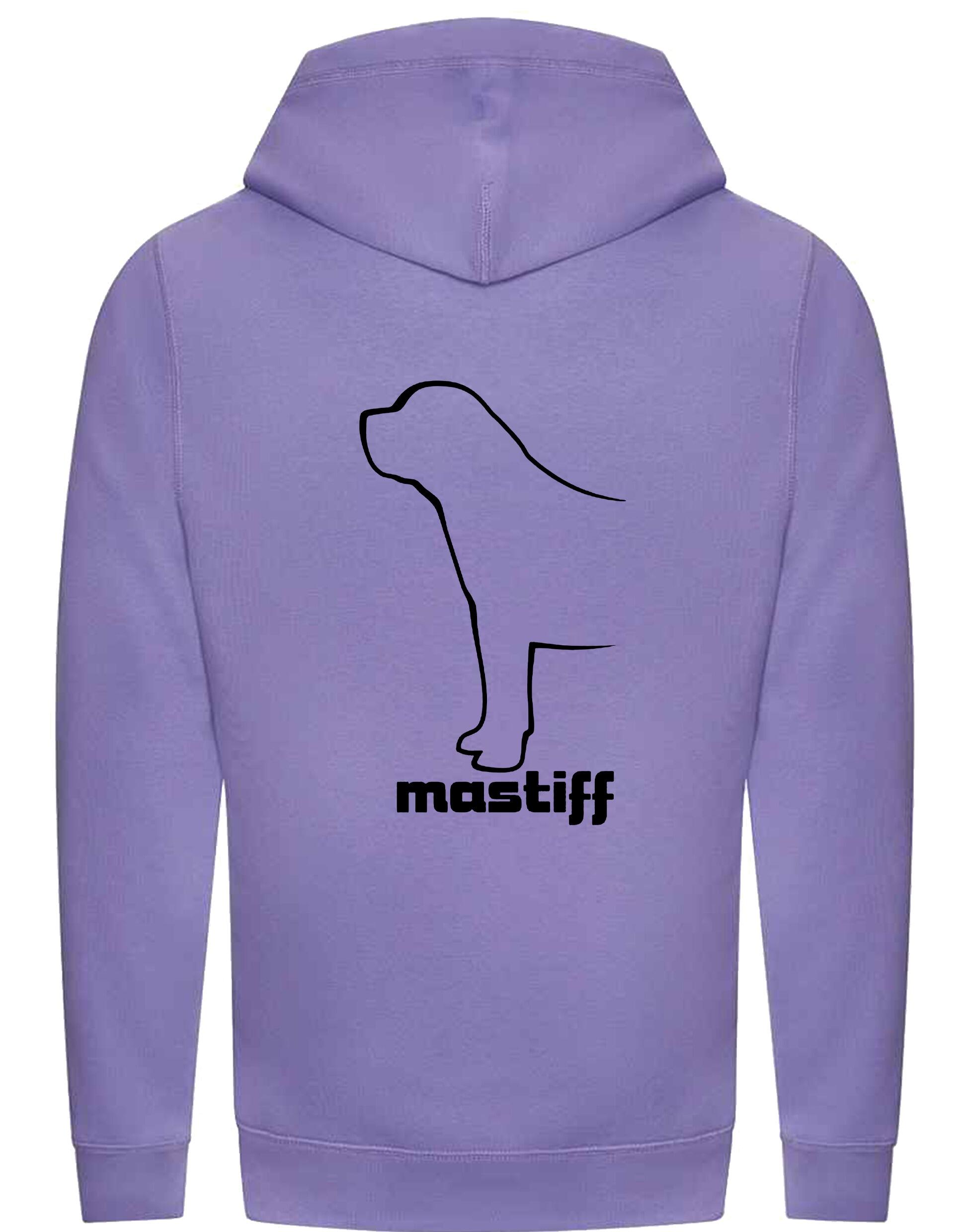 Mastiff Crossneck Pullover Hoodie featuring exclusive breed artwork and a modern, cosy design for dog lovers.