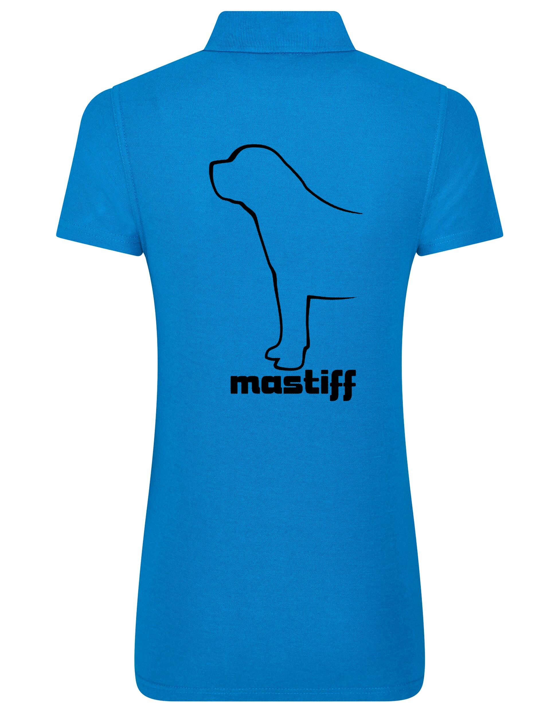 Mastiff Women’s Cotton Polo with exclusive breed artwork, crafted from premium breathable cotton for style and comfort.
