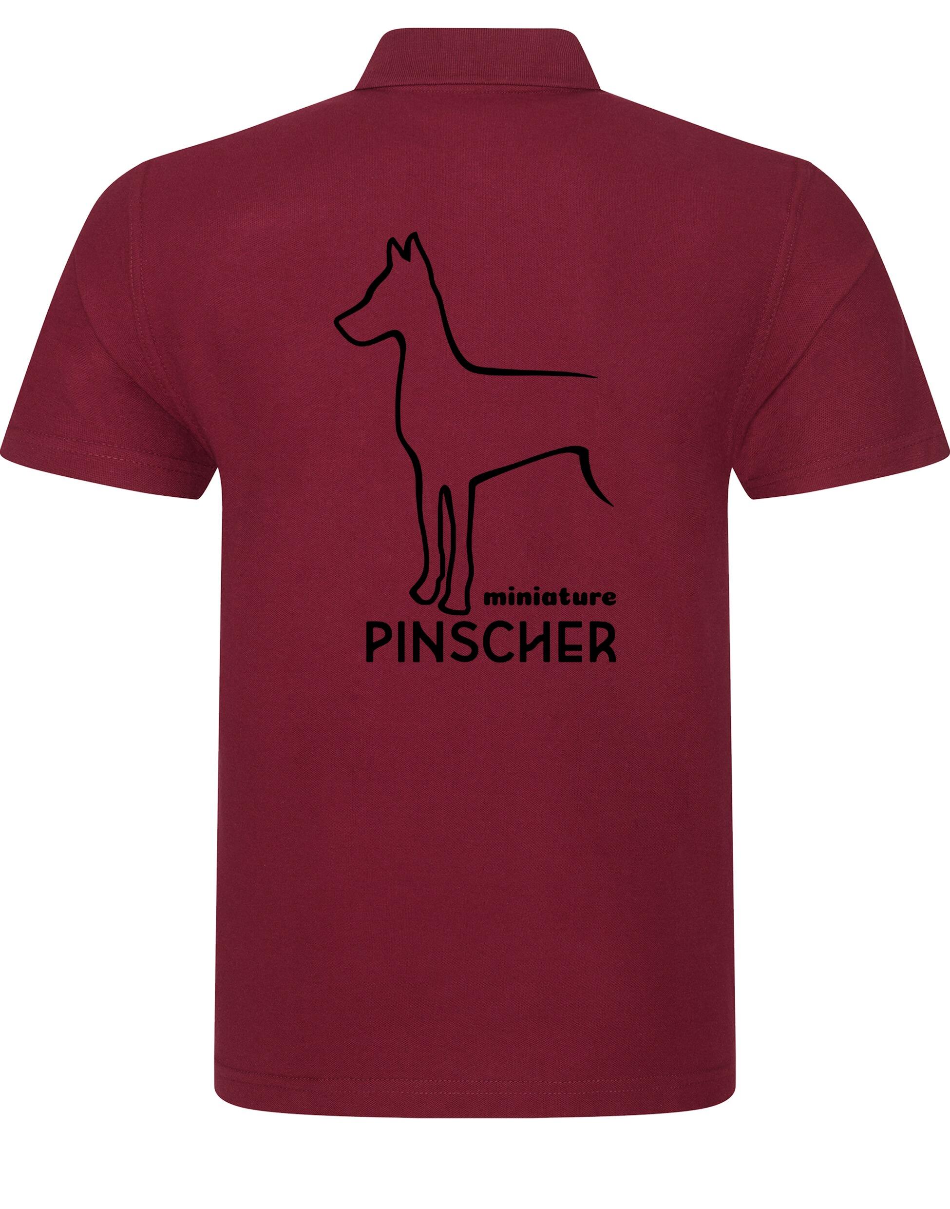 Miniature Pinscher Unisex Cotton Polo with exclusive breed design, breathable fabric, and a relaxed fit for stylish all-day comfort.