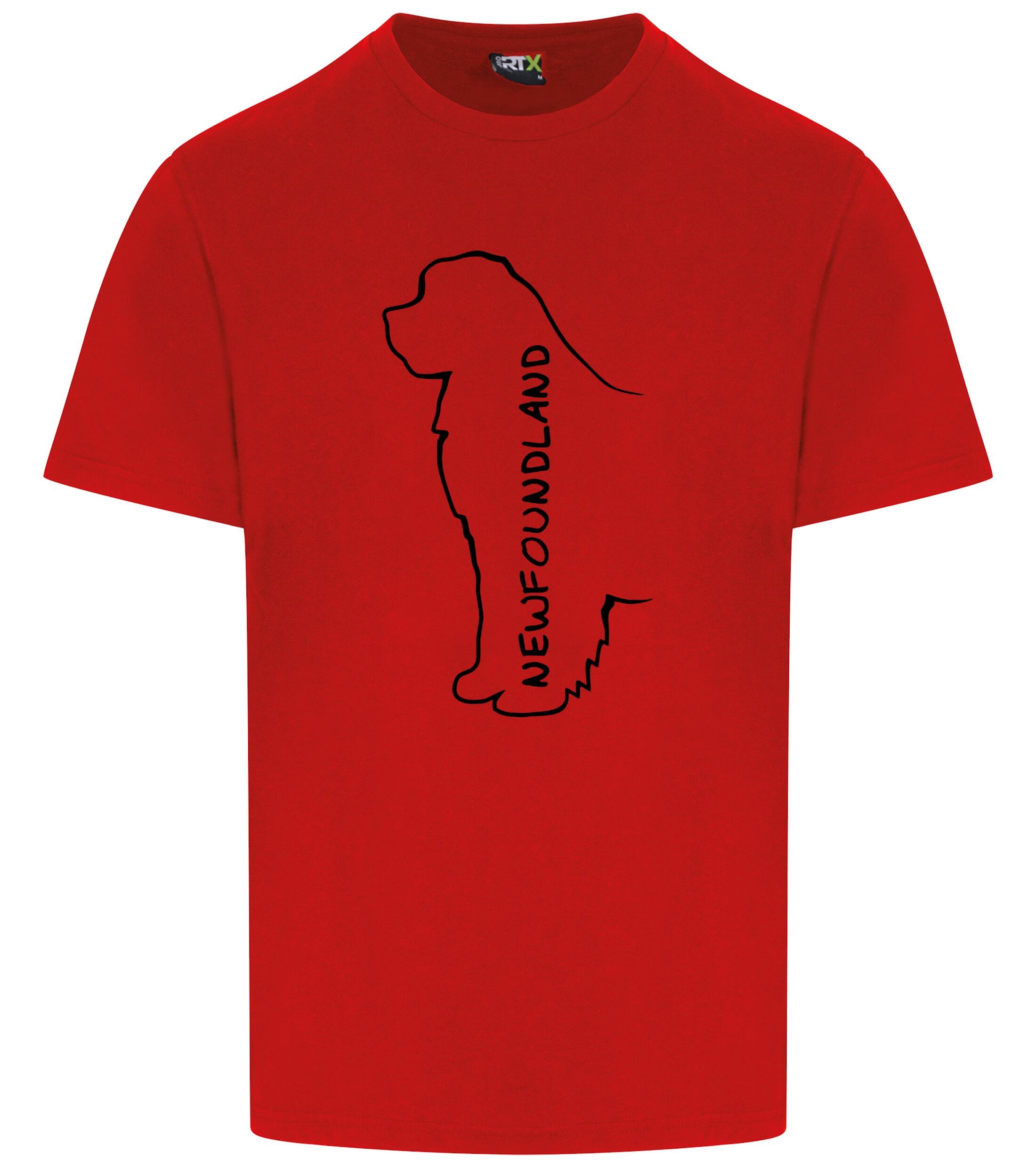 Unisex Roundneck T-shirt featuring exclusive Newfoundland dog breed design, crafted from soft, breathable premium cotton for all-day comfort and a relaxed fit, perfect for dog lovers and casual outings.