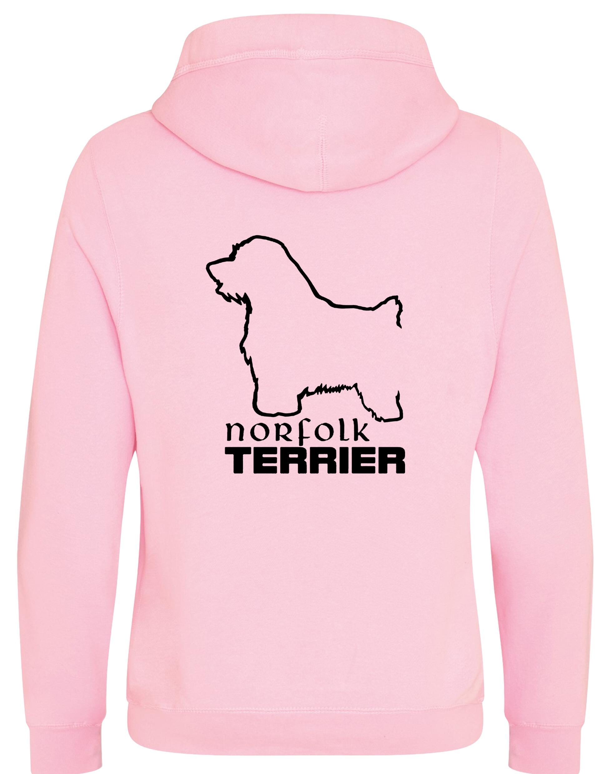 Norfolk Terrier Crossneck Pullover Hoodie featuring exclusive breed artwork, heavy-blend fleece, stylish crossneck design, kangaroo pocket, and ribbed cuffs. Perfect for Norfolk Terrier lovers seeking warmth, comfort, and modern style.