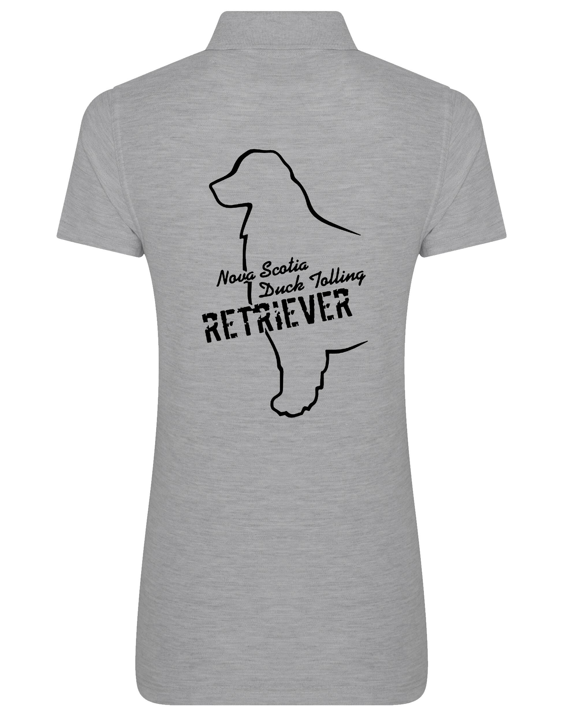 Nova Scotia Duck Tolling Retriever Women’s Cotton Polo – breathable fabric, feminine fit, and exclusive breed artwork featuring the Toller. Ideal for casual wear, dog shows, and outdoor adventures.