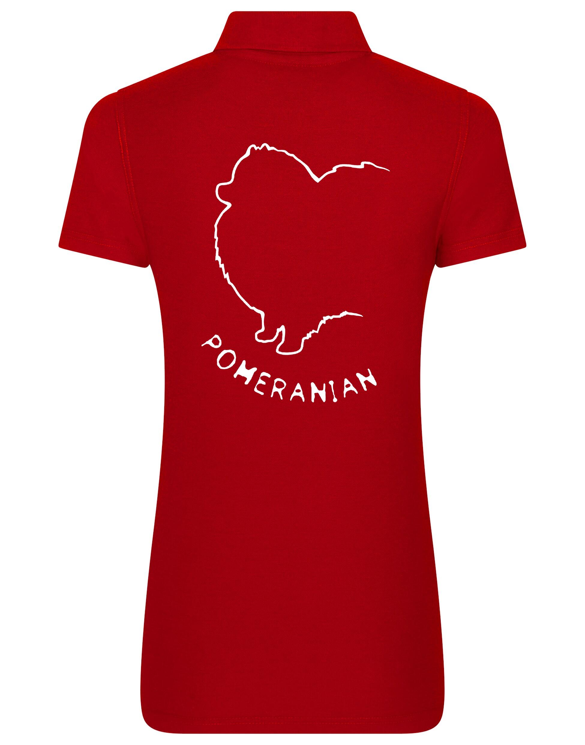 Pomeranian Women’s Cotton Polo featuring exclusive breed artwork, a tailored feminine fit, and breathable fabric for all-day comfort.