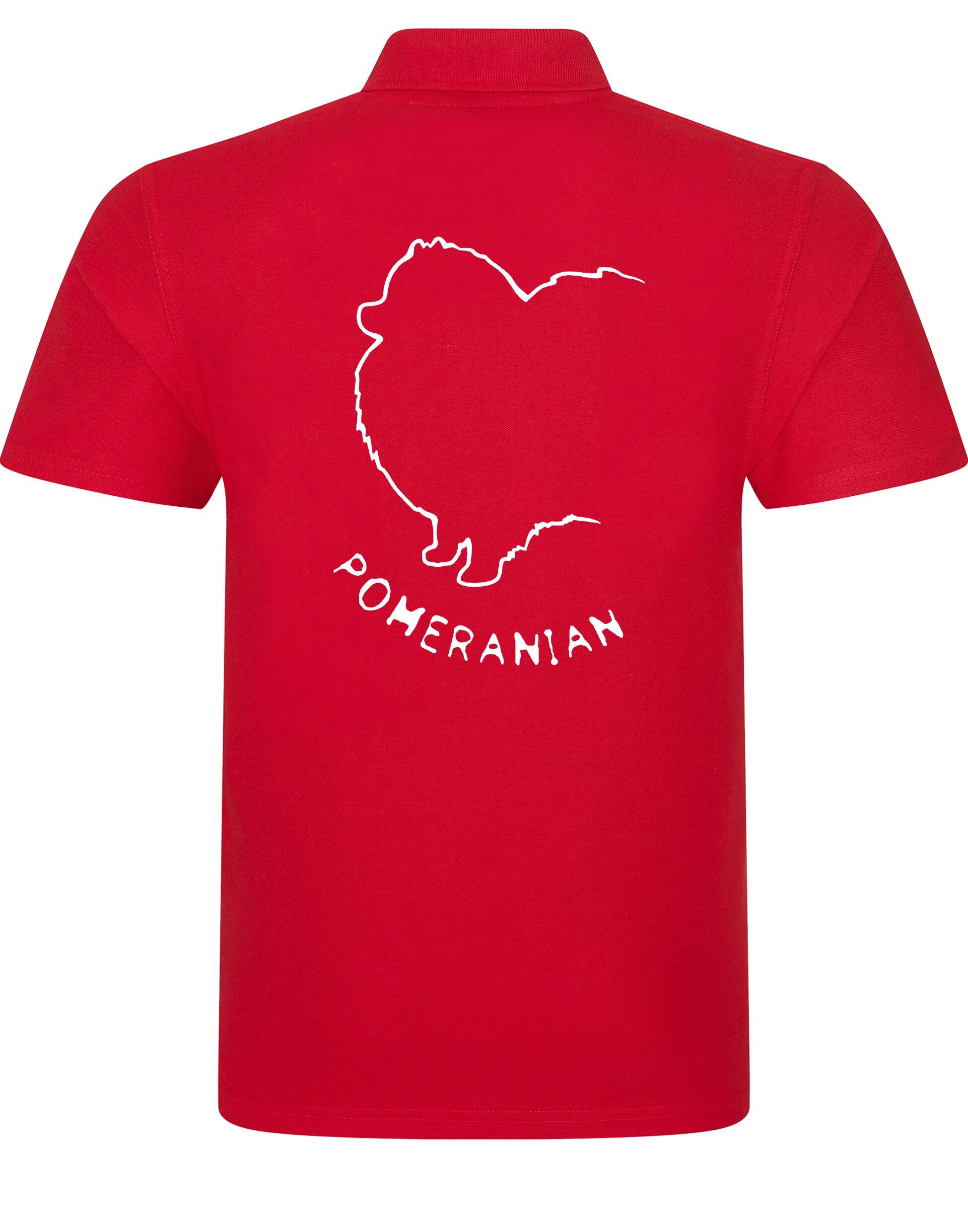 Pomeranian Unisex Cotton Polo featuring exclusive breed artwork, breathable fabric, and a relaxed fit for all-day comfort.