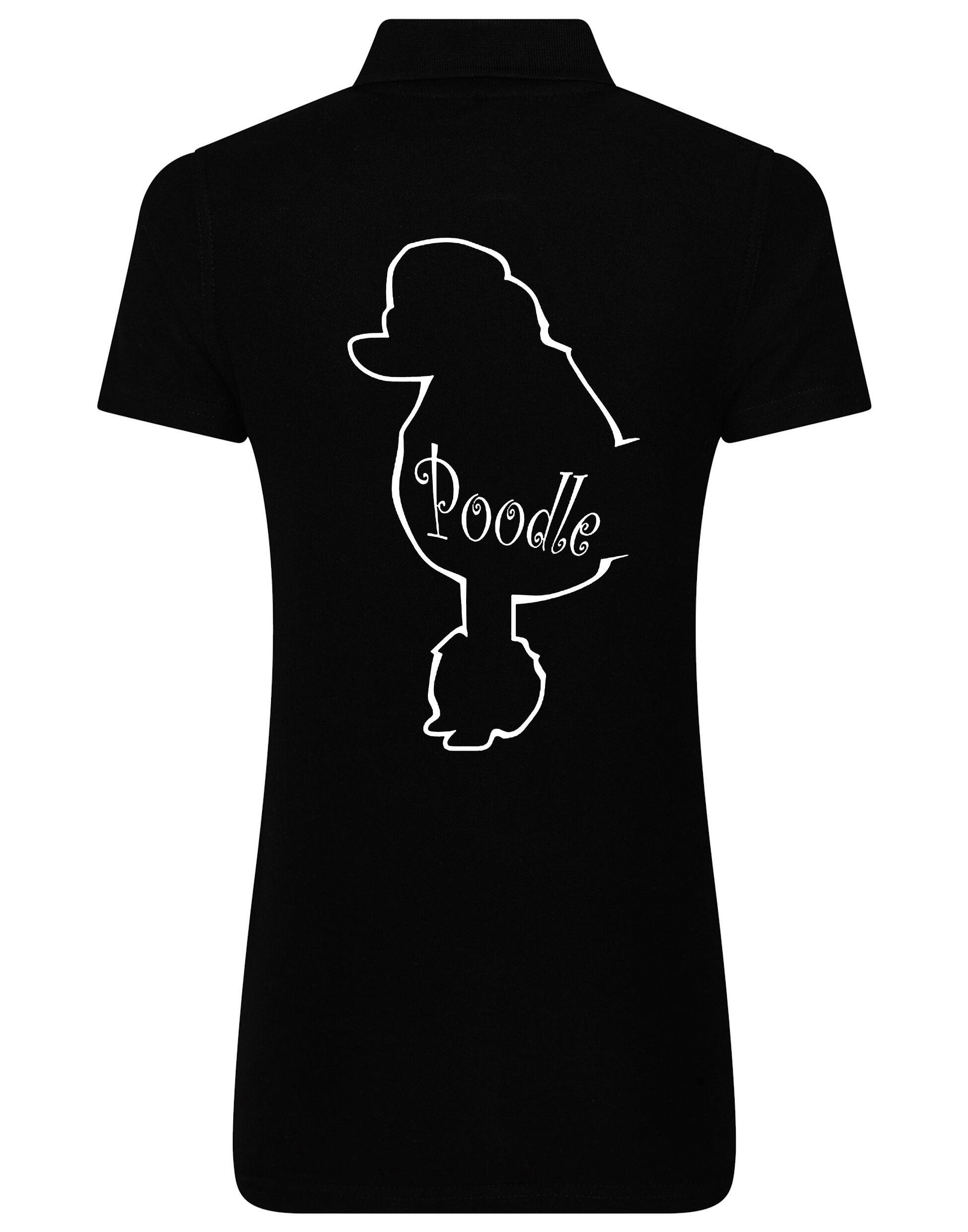 Women's Poodle Cotton Polo featuring an exclusive Poodle design on the back, crafted from premium breathable cotton for refined style and lasting comfort.
