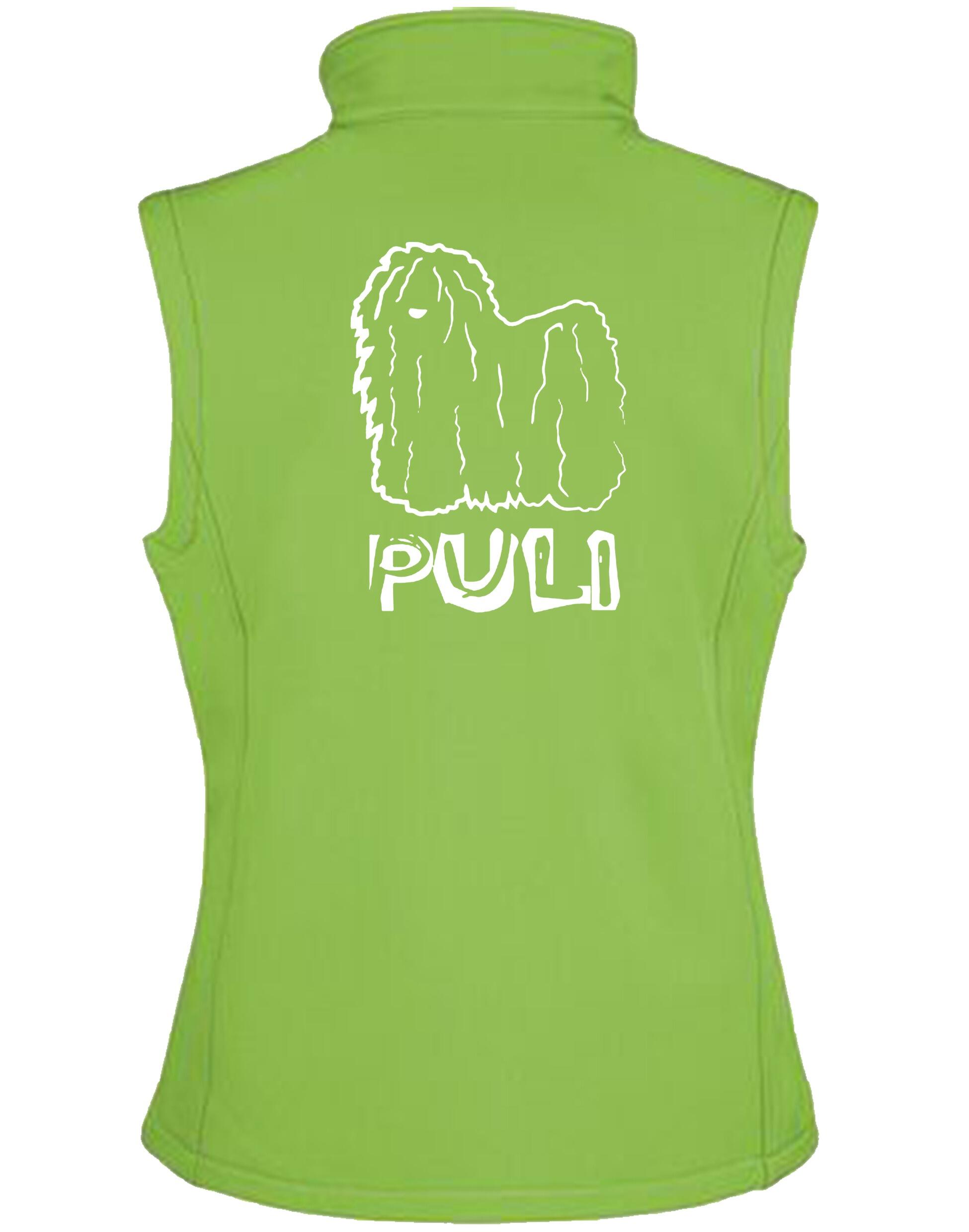 Unisex Puli (Hungarian) Softshell Jacket featuring exclusive breed artwork, crafted from premium water-resistant fabric with a cozy fleece lining, designed for stylish outdoor wear.