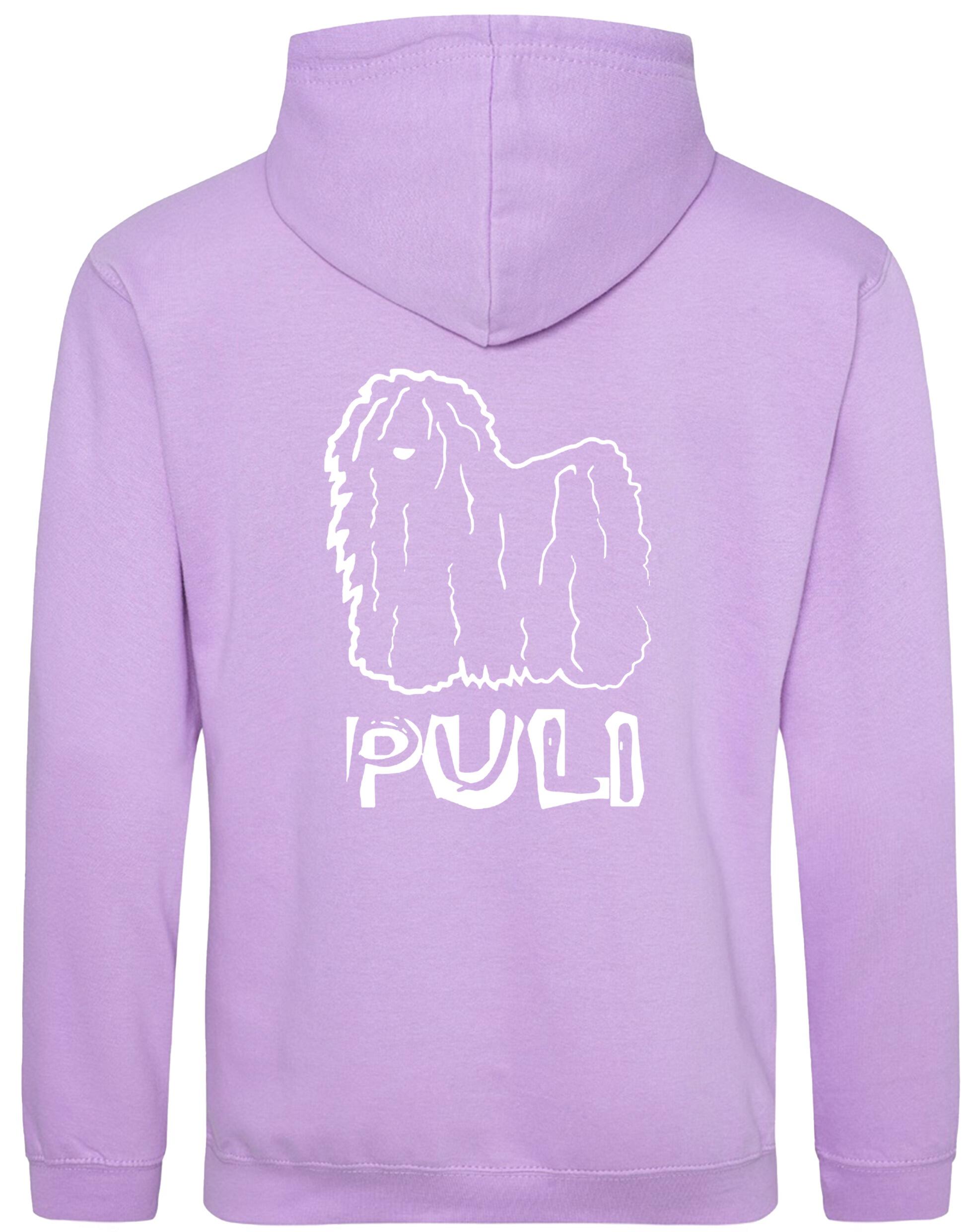 Unisex Puli (Hungarian) Design Pullover Hoodie featuring exclusive artwork with personalization options, crafted from premium heavy-blend fabric with a cozy brushed fleece interior, ribbed cuffs, and a double-fabric hood for stylish, lasting comfort.