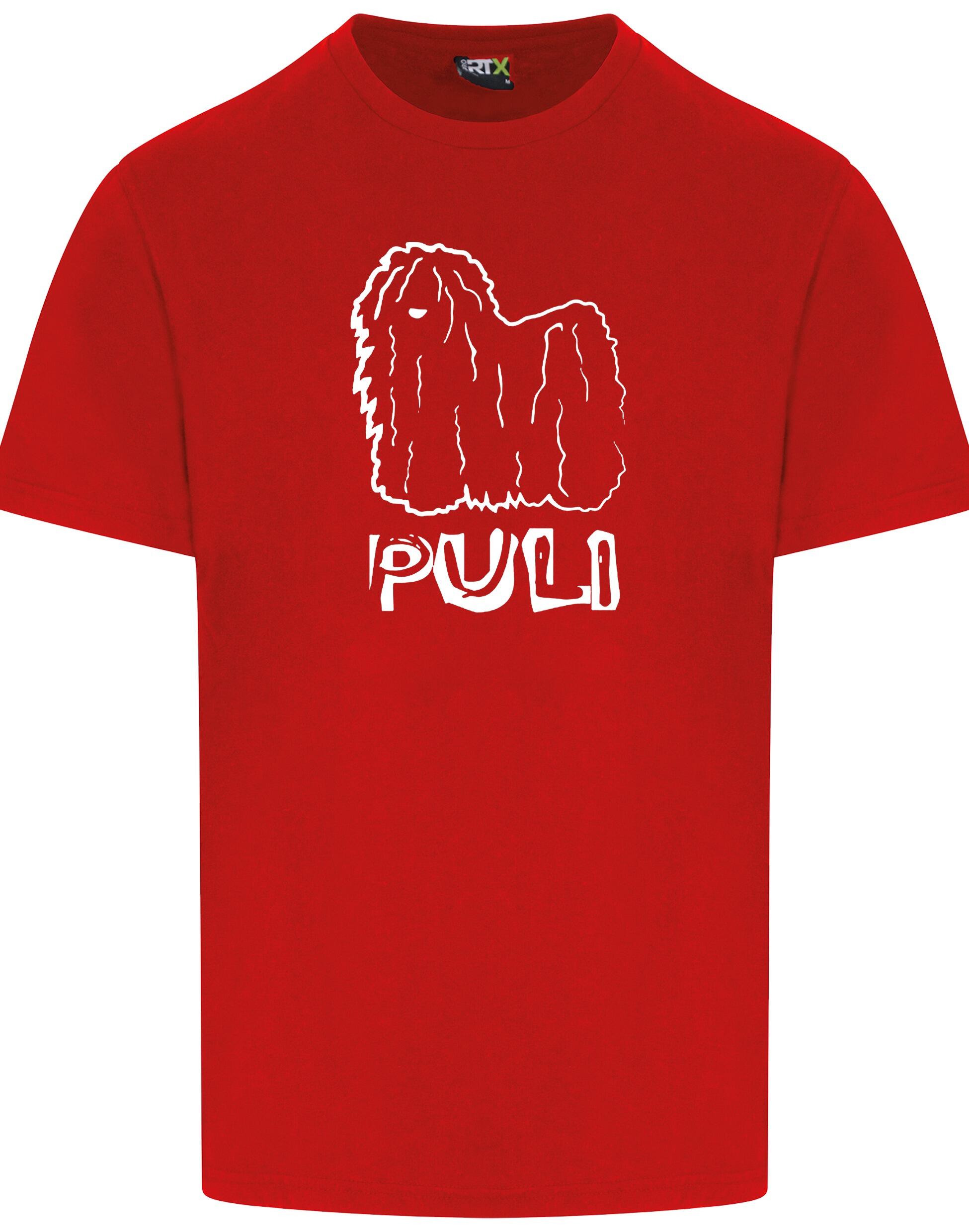 Unisex Hungarian Puli Roundneck T-shirt featuring exclusive breed-inspired artwork, crafted from premium breathable cotton for all-day comfort and a relaxed, stylish fit, perfect for Hungarian Puli enthusiasts.