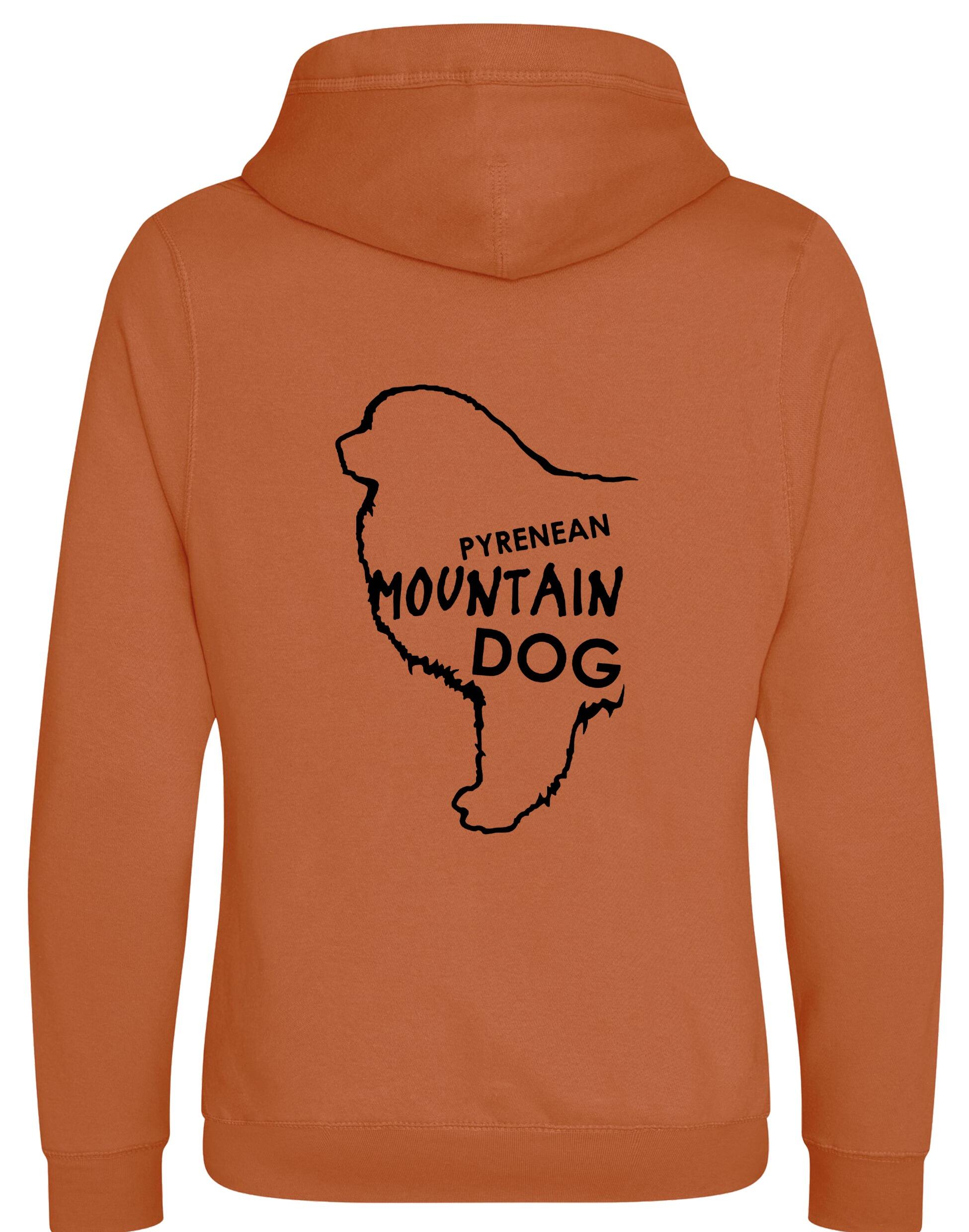 Unisex Pyrenean Mountain Dog Crossneck Pullover Hoodie featuring exclusive breed artwork, crafted from premium heavy-blend fabric with a cozy brushed fleece interior, a spacious kangaroo pocket, and a modern crossneck design for stylish, comfortable outdoor wear.