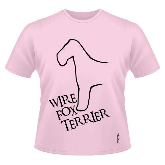 Wire Fox Terrier T-Shirts Roundneck Heavy Cotton