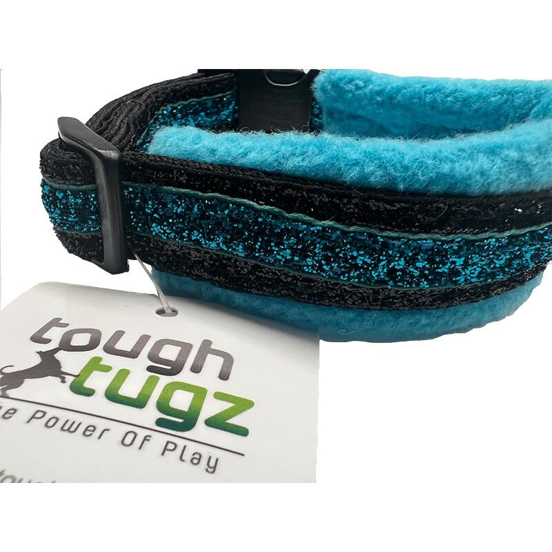 Sapphire Blue Sparkly Fleece Collar