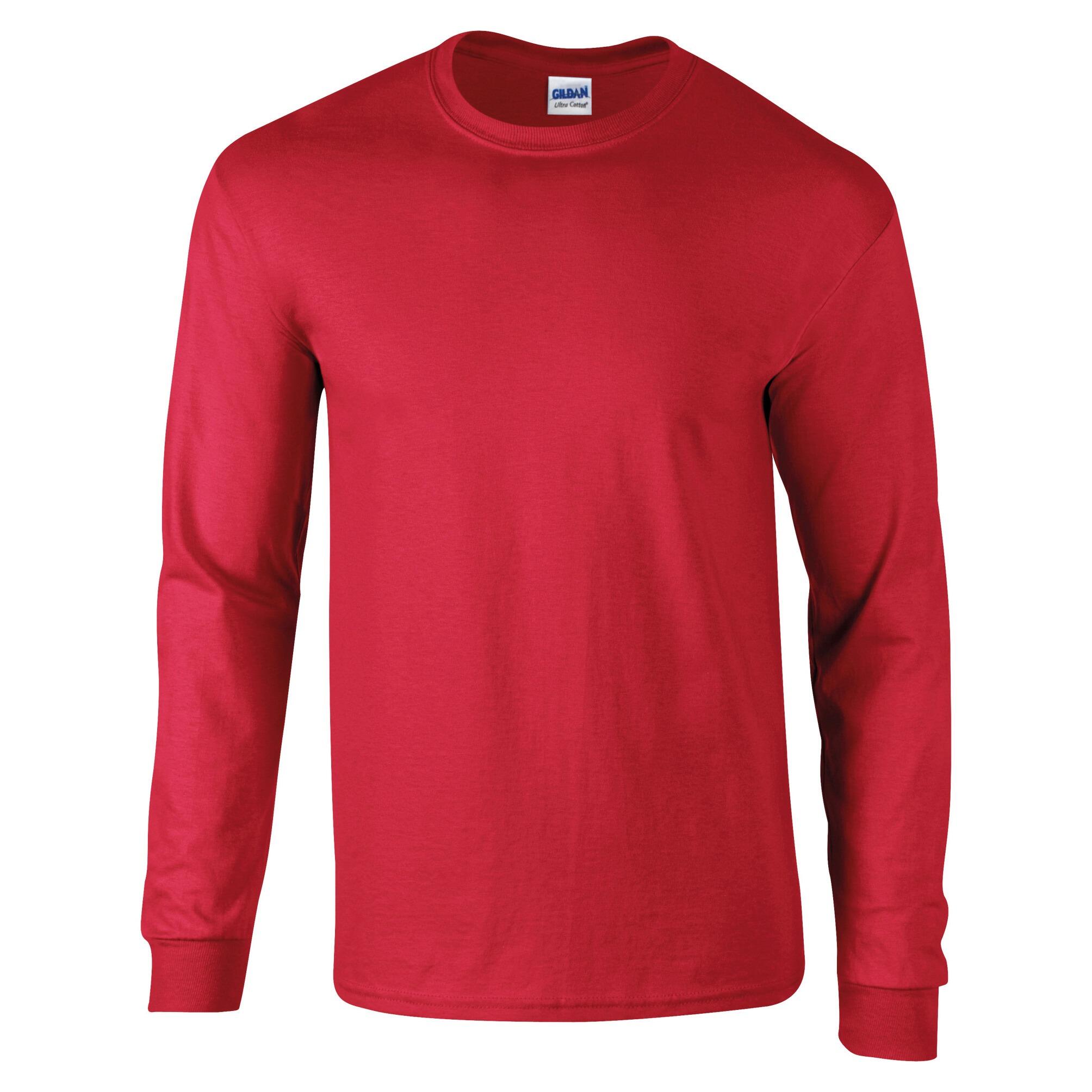 Ultra Cotton Long Sleeve Unisex T-Shirt Red