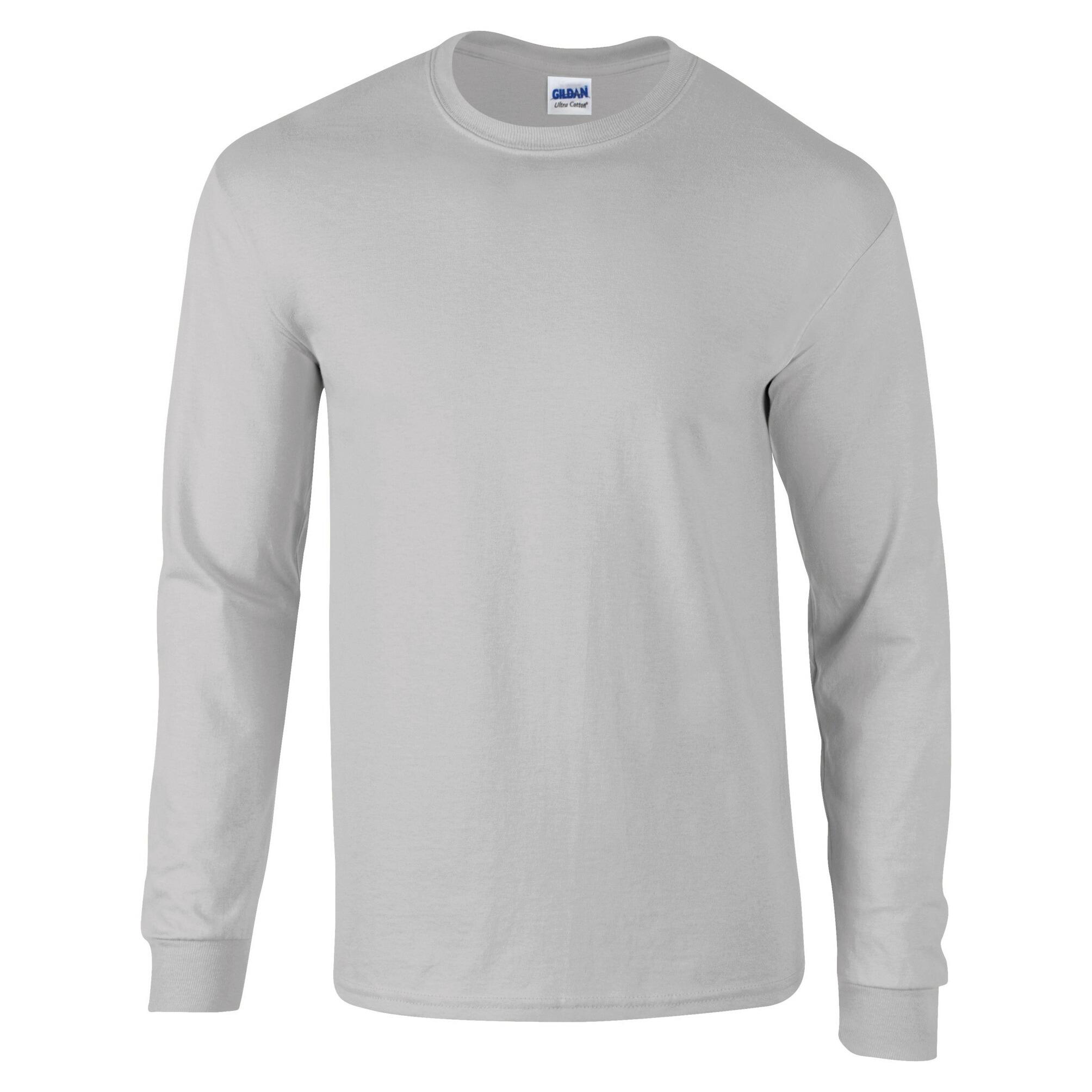 Ultra Cotton Long Sleeve Unisex T-Shirt Sports Grey