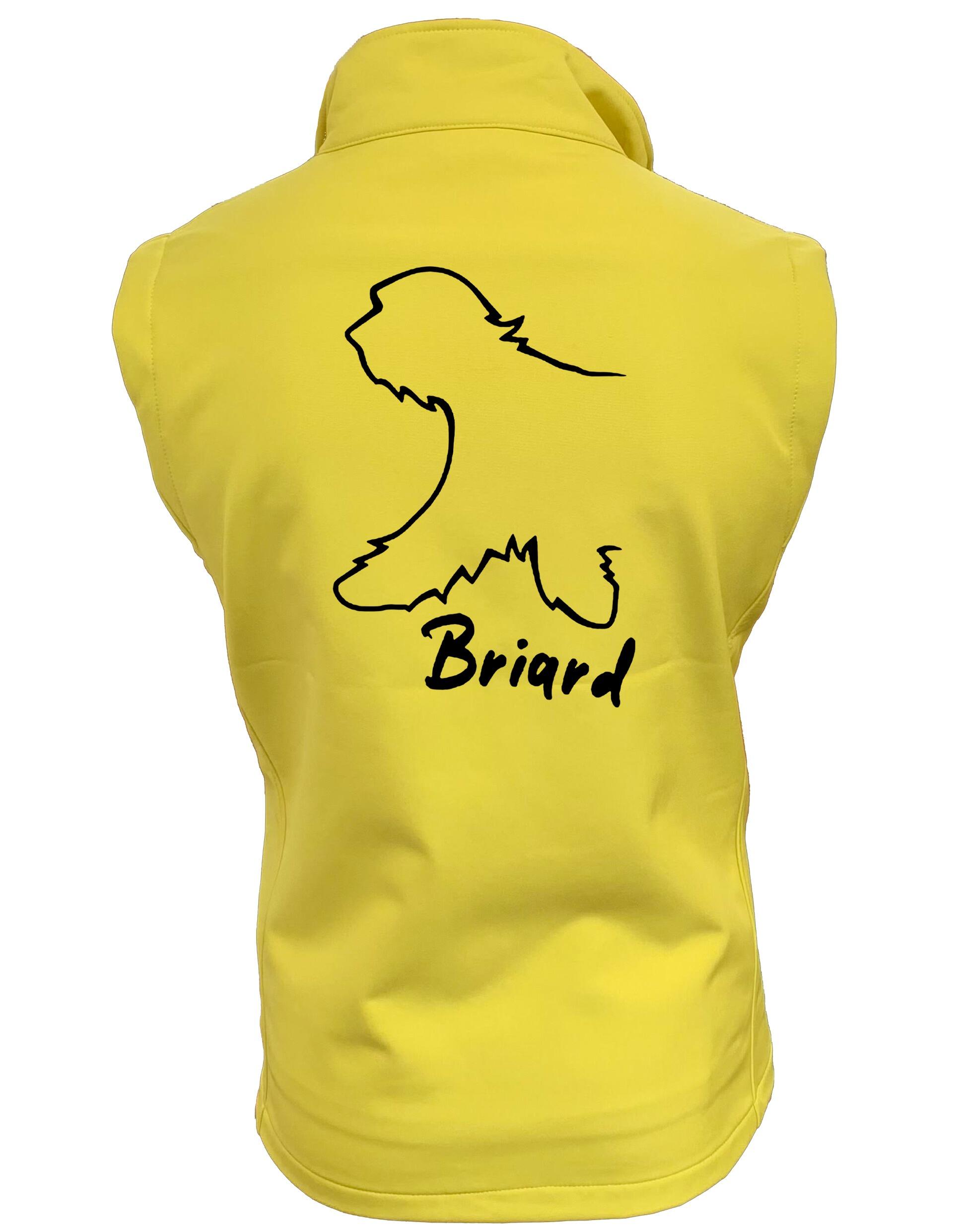 Unisex Briard Softshell Gilet Yellow (Black)