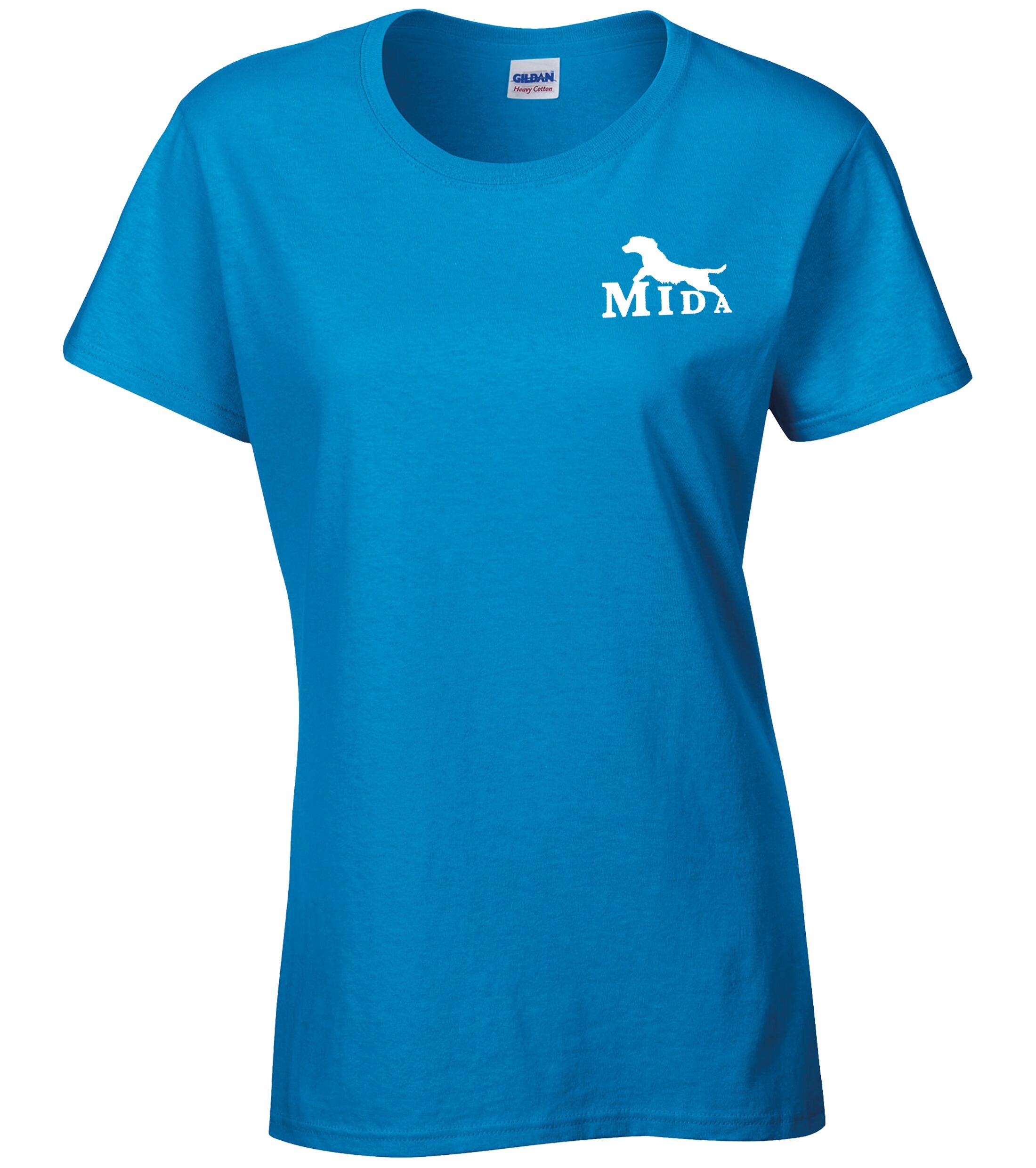 Mersea Island Dog Agility Female Roundneck Tee Sapphire Blue