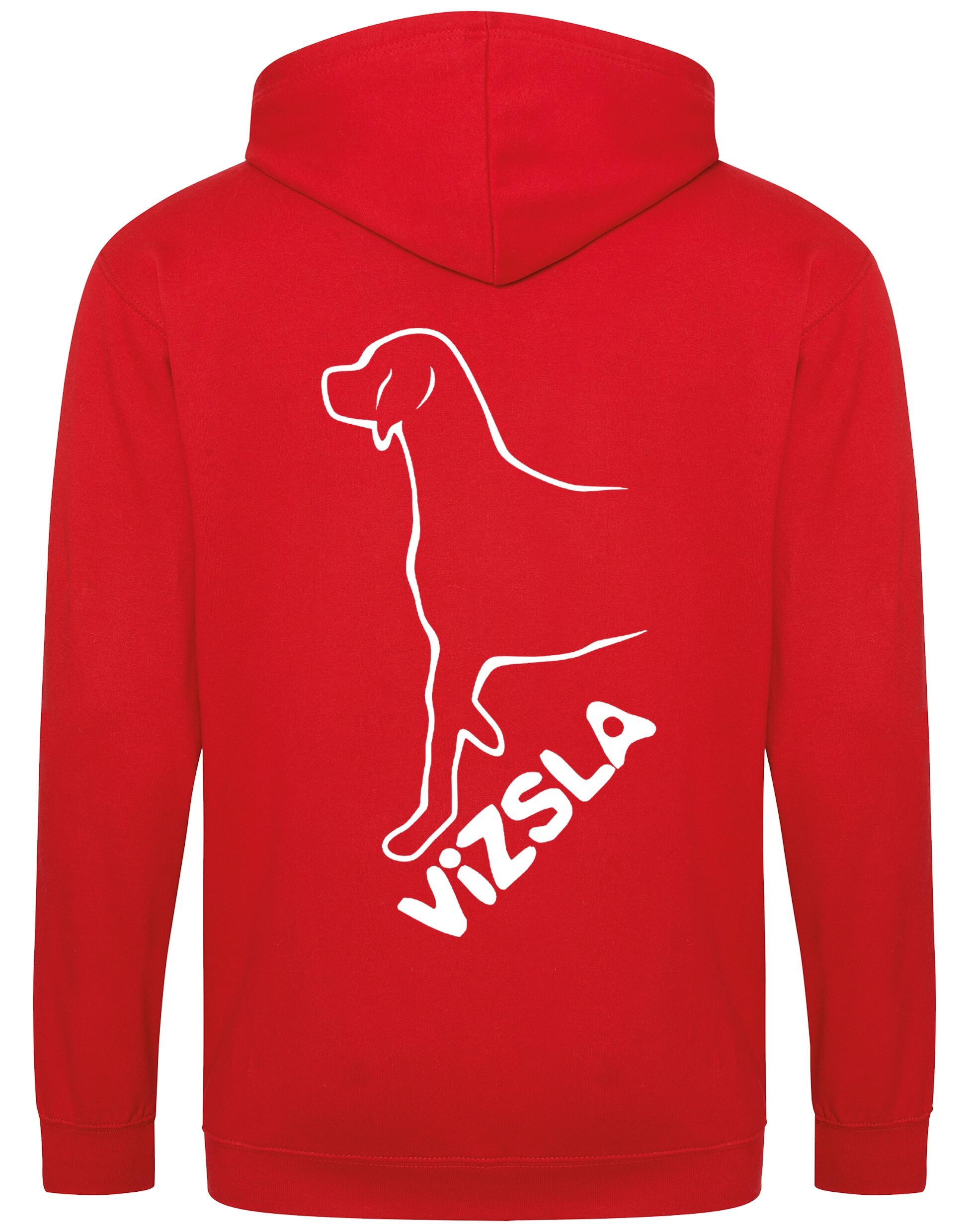 Vizsla Dog Breed Design Zipped Hoodie