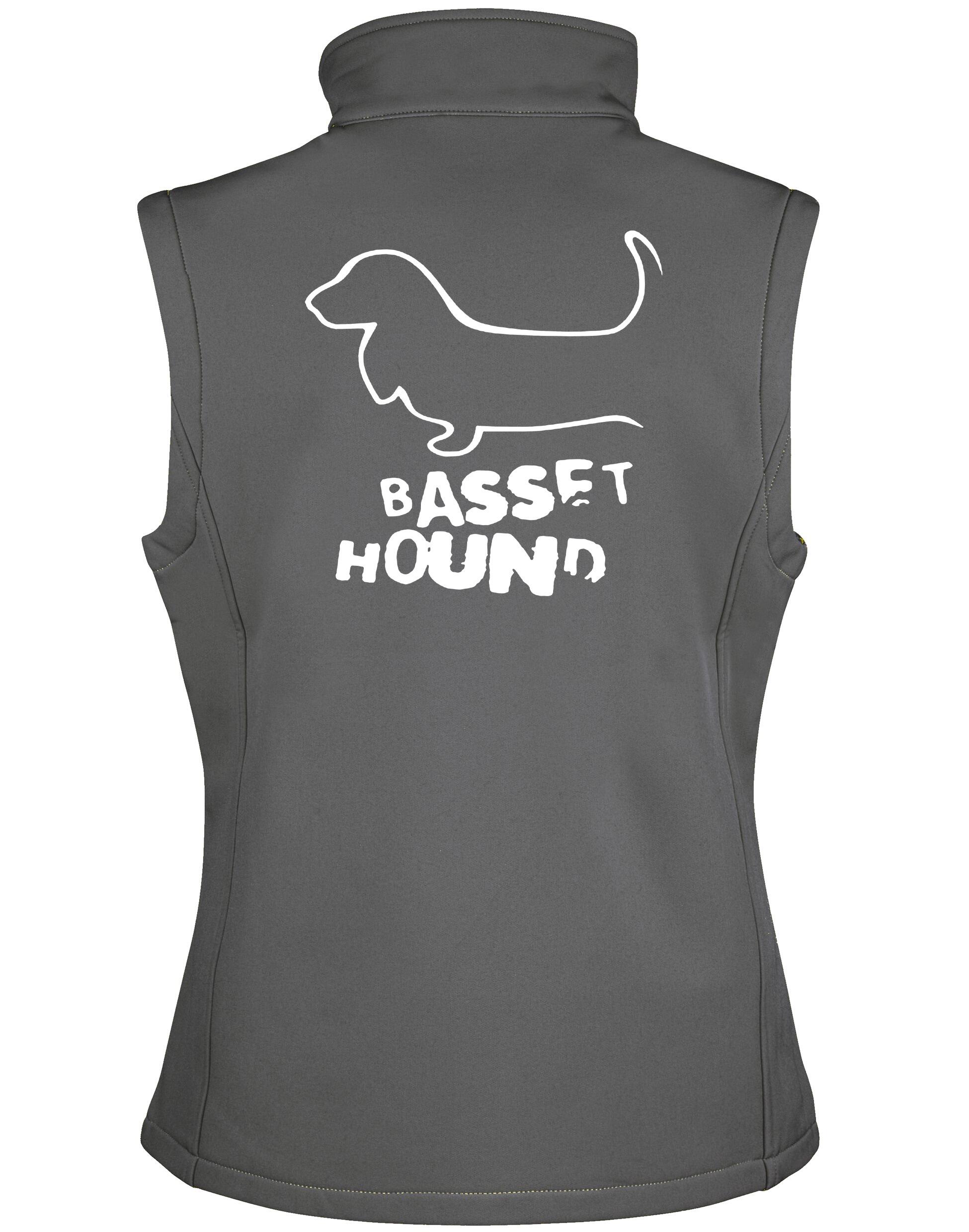 Unisex Basset Hound Softshell Gilet – Style Meets Comfort for Basset Hound Lovers