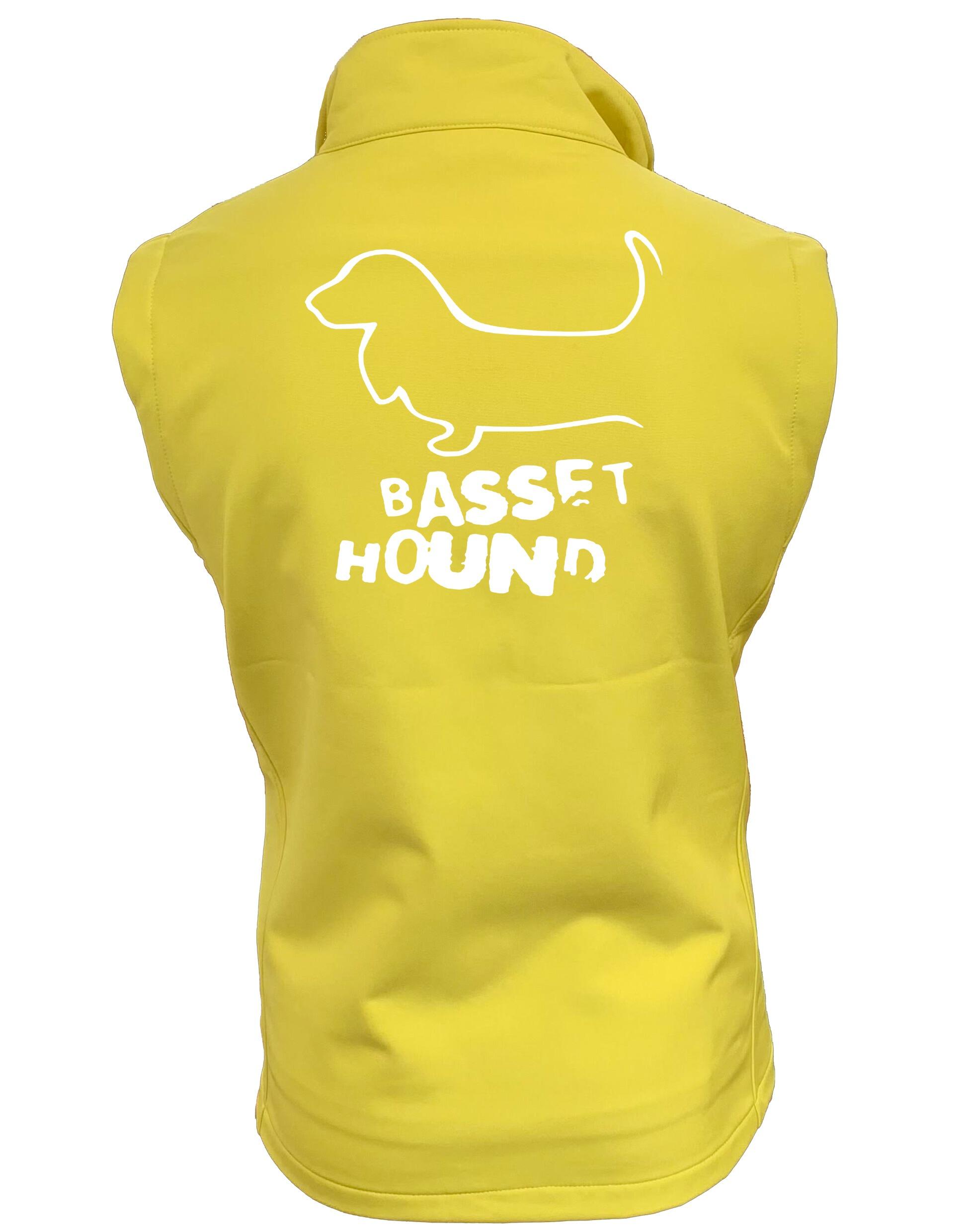 Unisex Basset Hound Softshell Gilet – Style Meets Comfort for Basset Hound Lovers