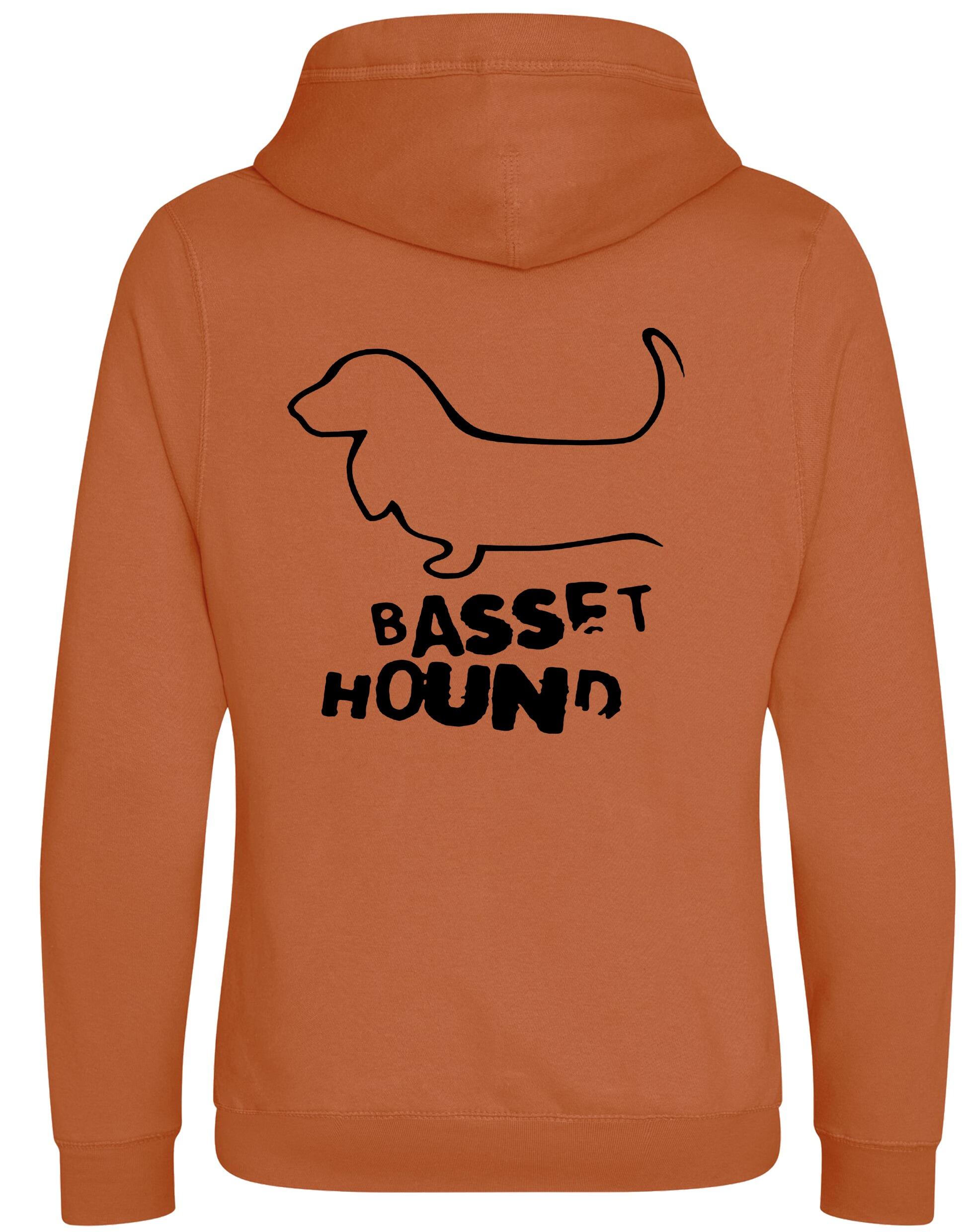 Unisex Crossneck Pullover Hoodie with Basset Hound Dog Breed Design – A Must-Have for Basset