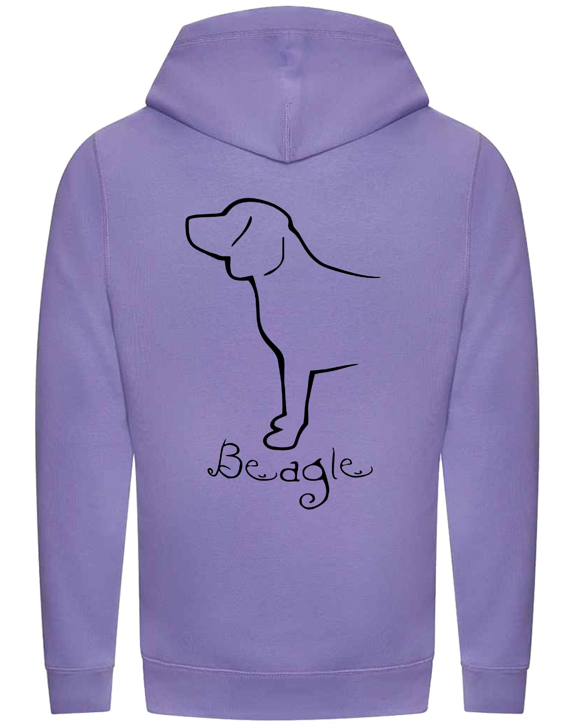 Unisex Crossneck Pullover Hoodie with Beagle Dog Breed Design – A Must-Have for Beagle Fans