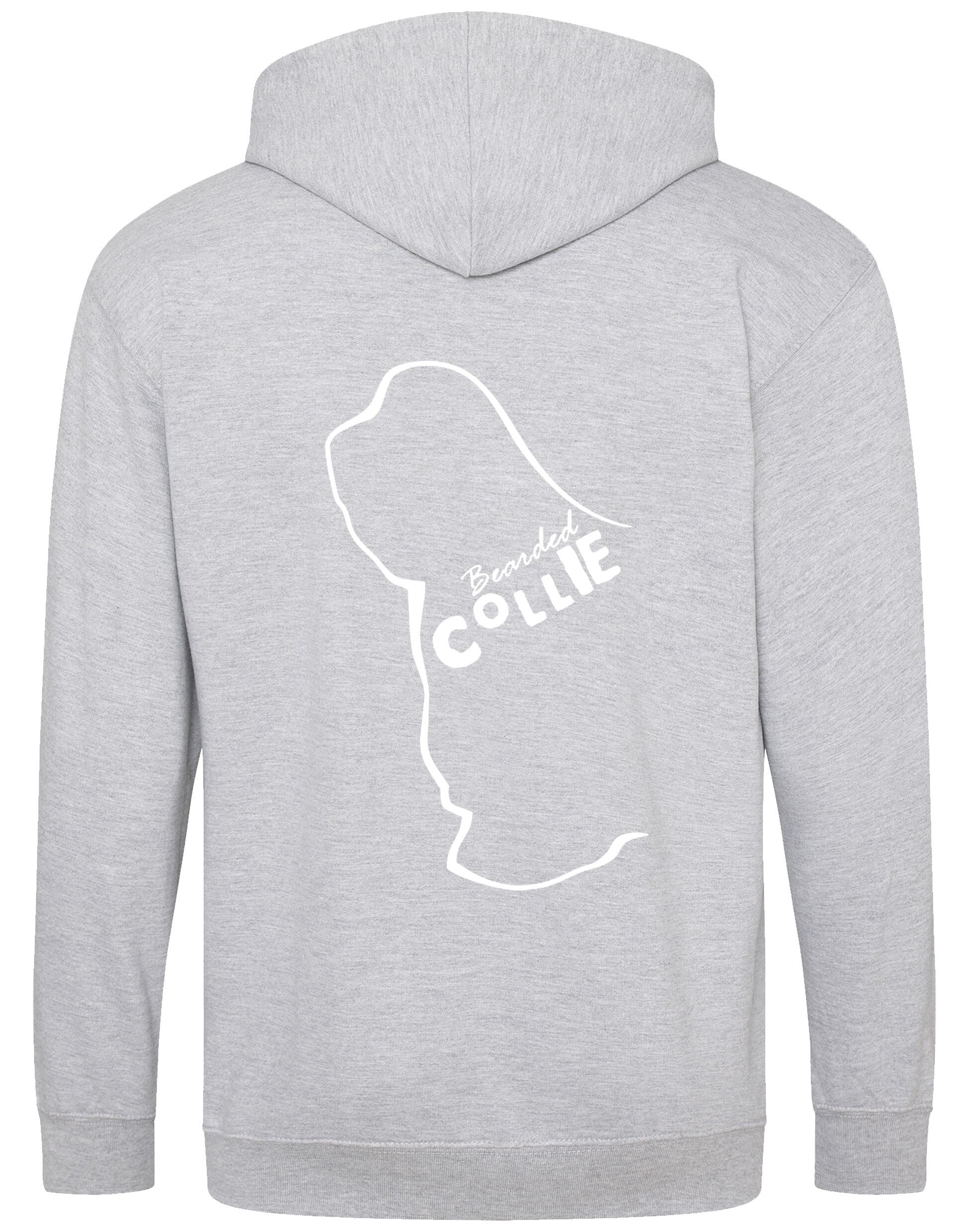 Bearded Collie Dog Breed Design Zipped Hoodie – Style and Comfort for Dog Lovers