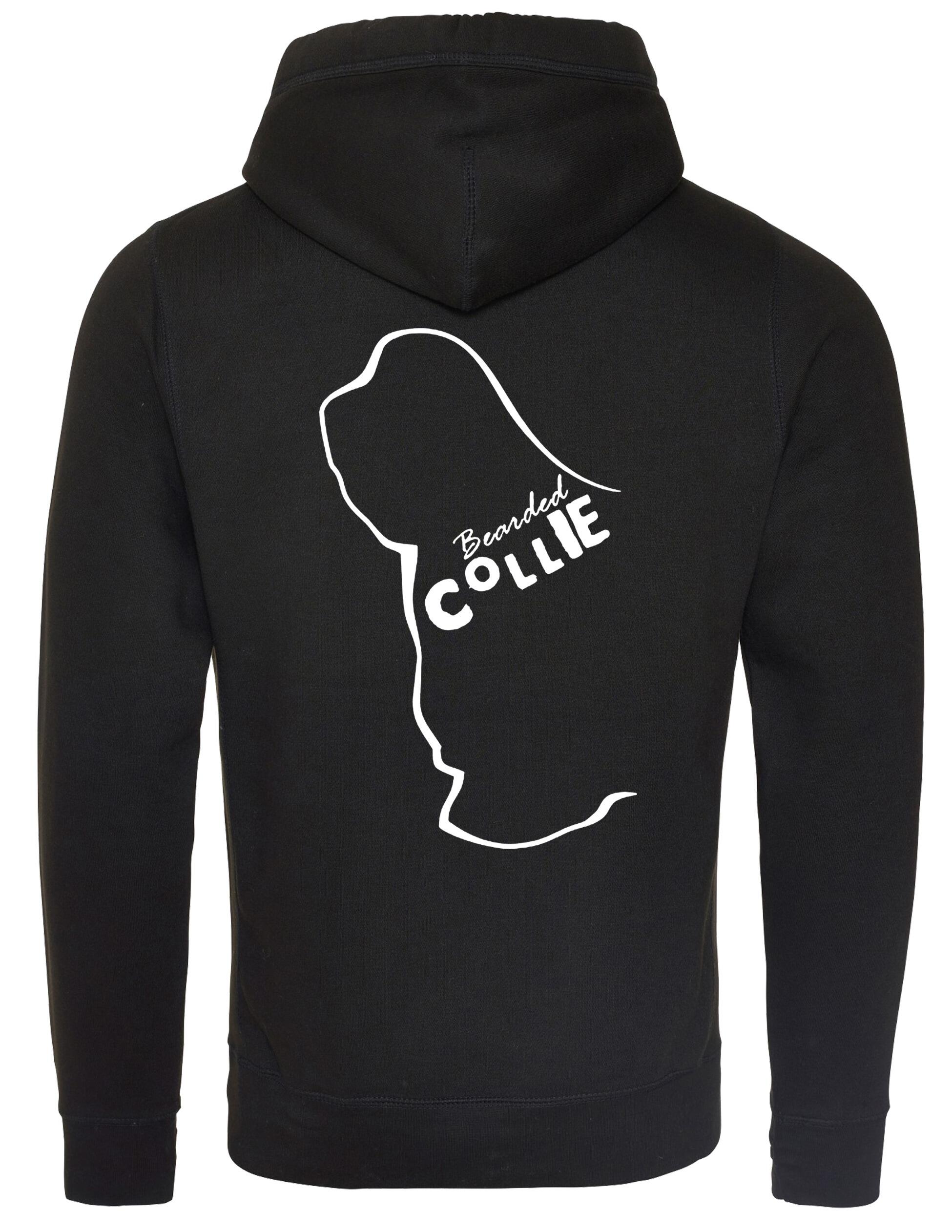 Unisex Crossneck Pullover Hoodie with Bearded Collie Dog Breed Design – A Must-Have for Bearded Collie Fans