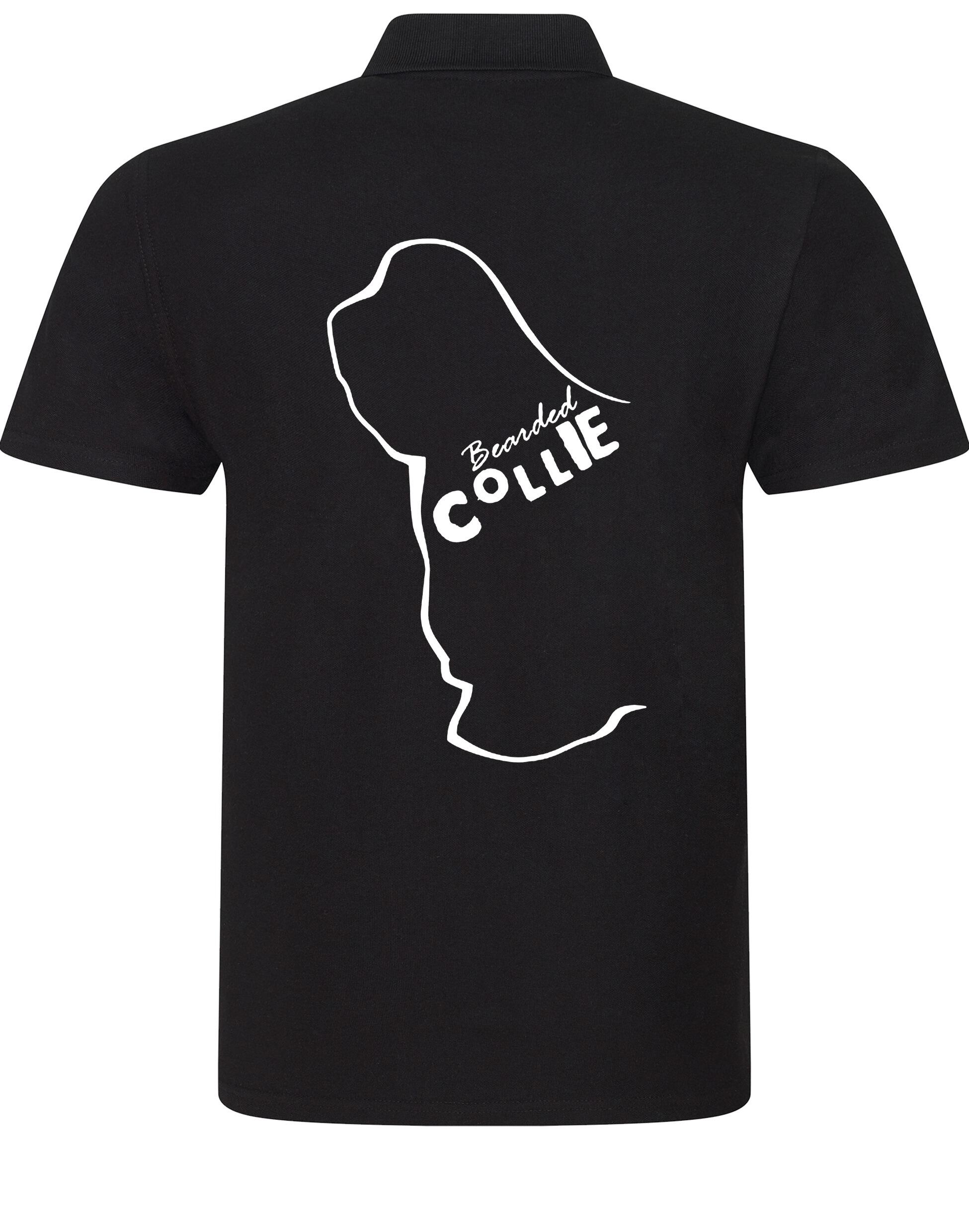 Unisex Cotton Polo with Bearded Collie Dog Breed Design – Comfort and Style for Every Bearded Collie Enthusiast