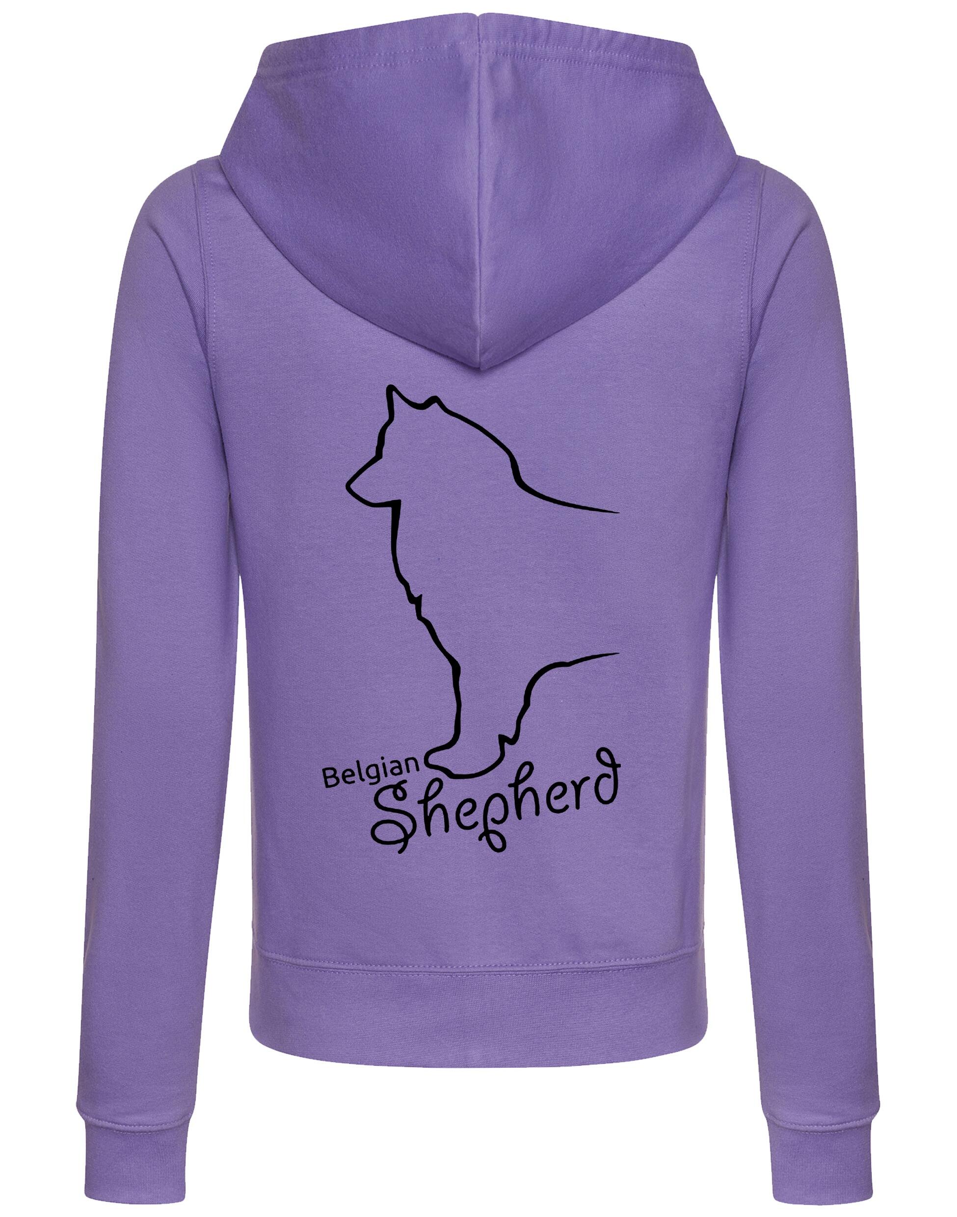 Belgian Shepherd Dog Breed Women’s Zipped Hoodies – Style, Comfort, and Belgian Shepherd Love